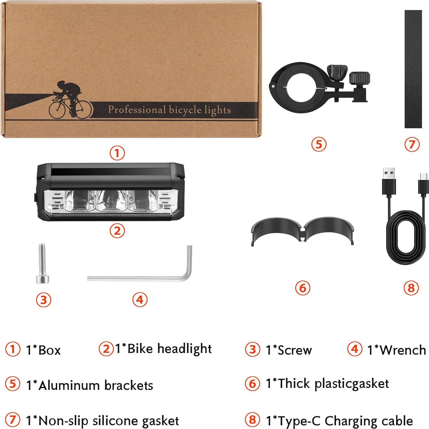 Luz de Bicicleta Mooyude US-610-001 500 Lúmenes Impermeable