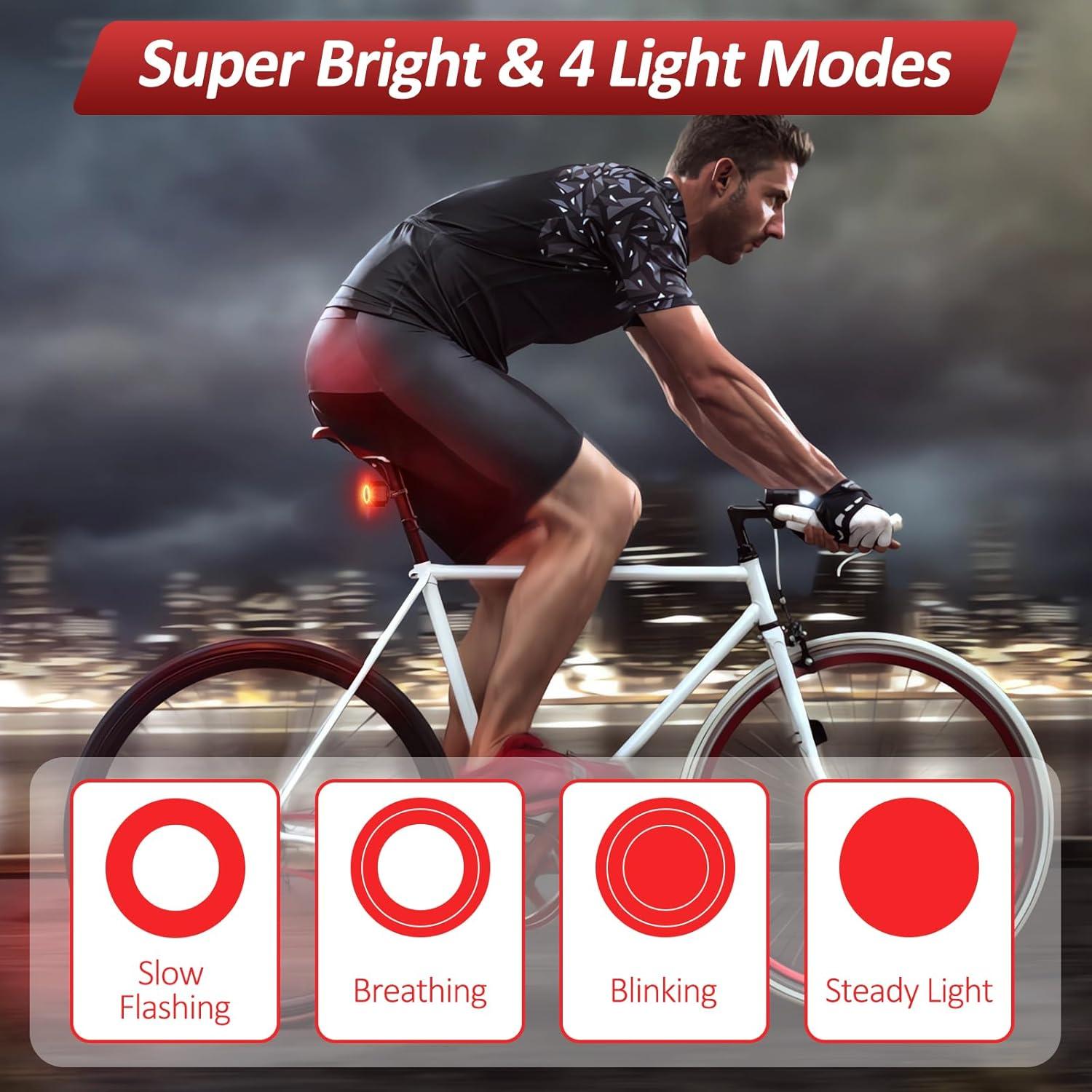 Alarma de Bicicleta EQIIO SF33R con Luz Trasera y Control Remoto