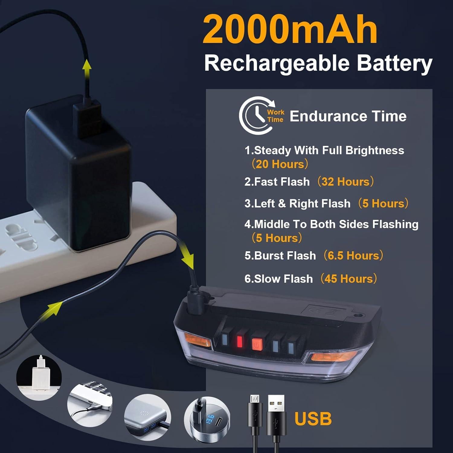 Luz Trasera Inteligente JINKEY para Bicicleta con Señales de Giro