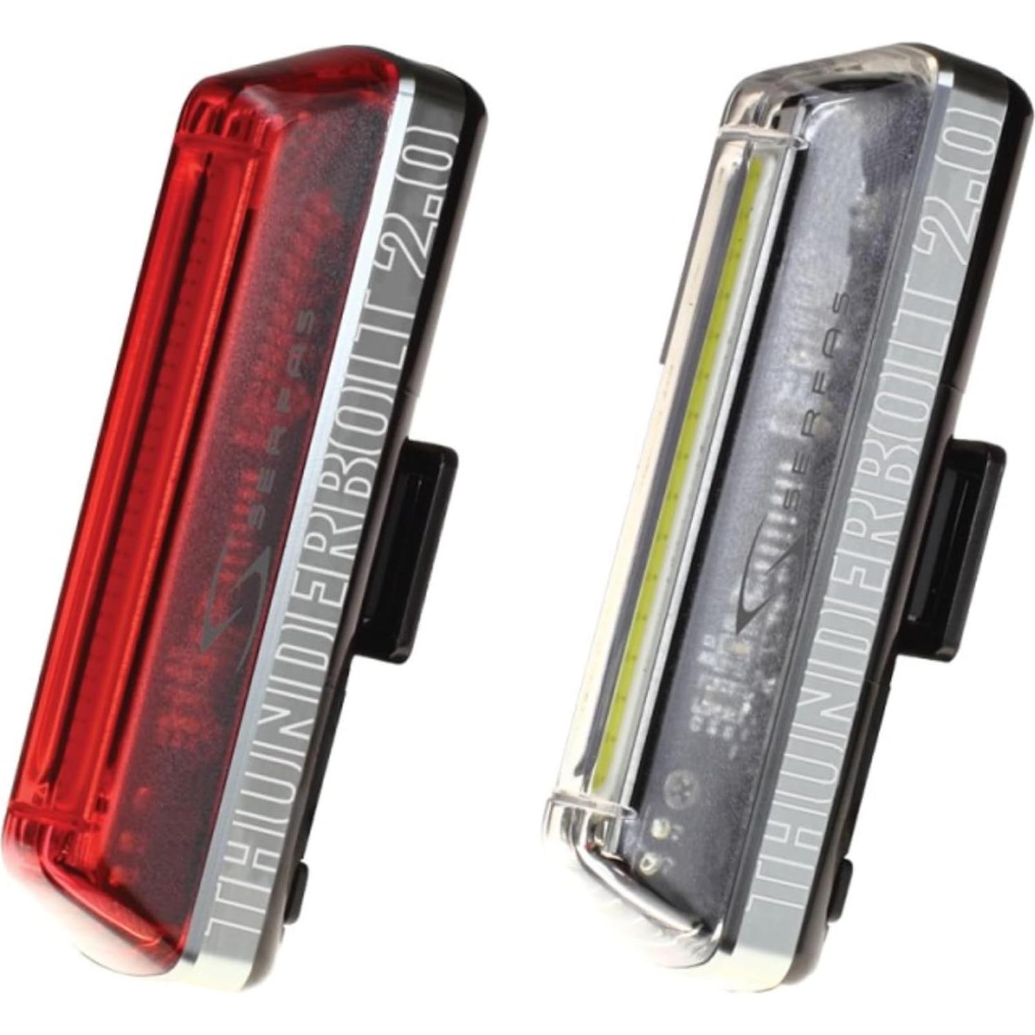 Luz Delantera y Trasera Serfas Thunderbolt 2.0 120/50 Lúmenes