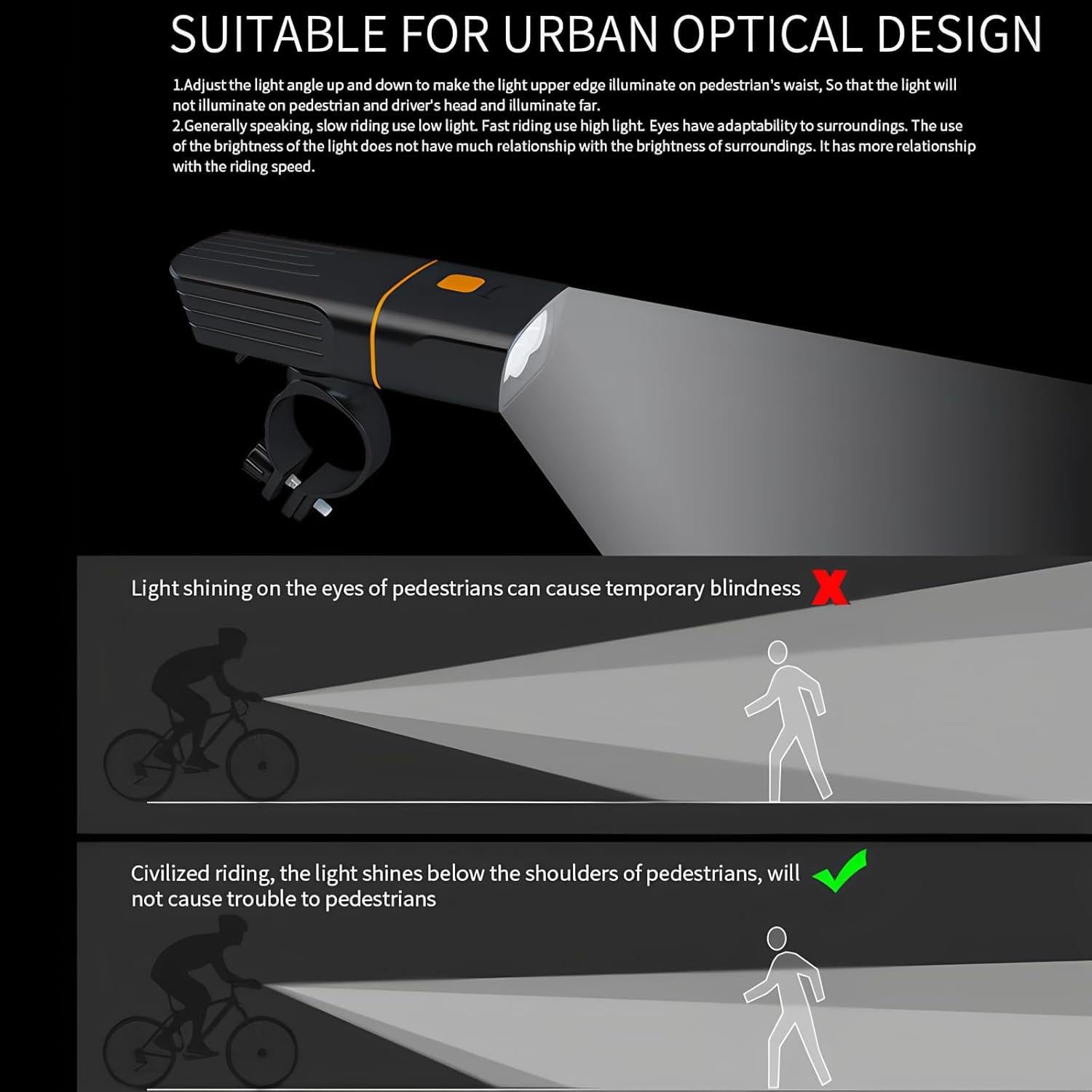 Luz de Bicicleta Recargable USB Gyhuego LED Frontal y Trasera