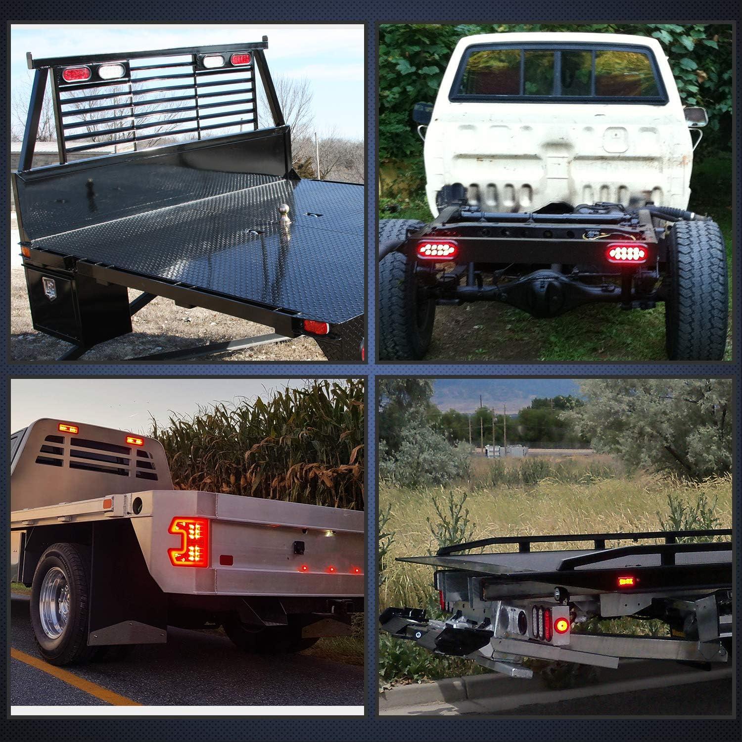 Luces Traseras Nilight TL-01 6" LED Rojo Impermeables 2Pcs