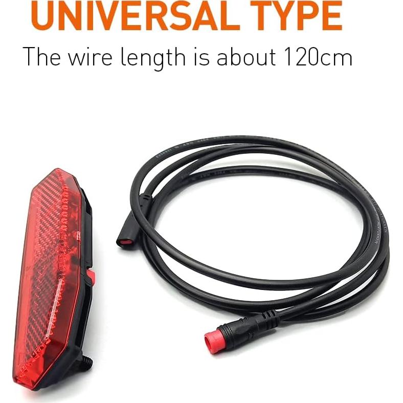 Luz Trasera LED HUDAMZKY 6V-60V Impermeable para Bicicleta