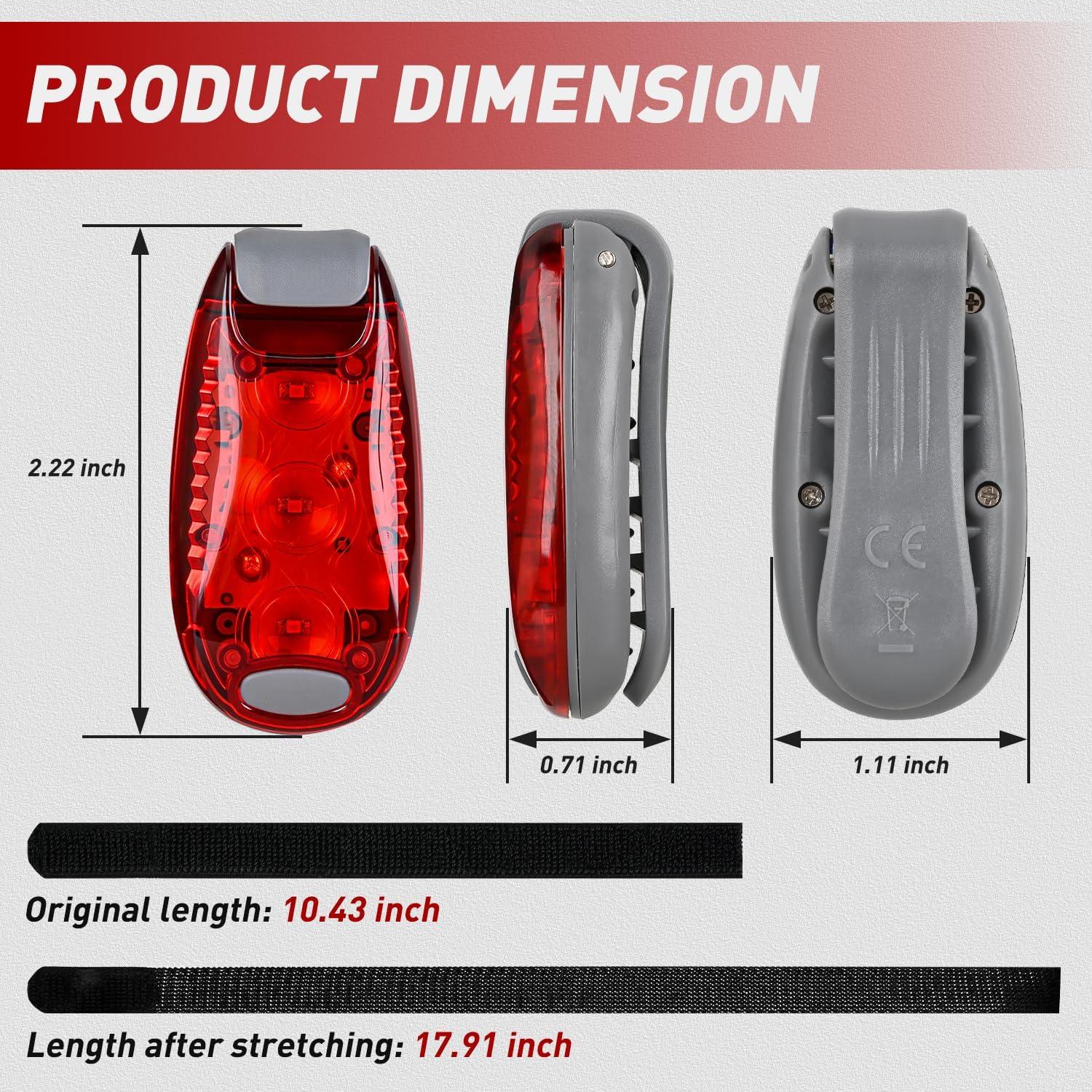 Luces de Seguridad LED Nilight 4Pcs Rojo Verde Blanco Impermeables