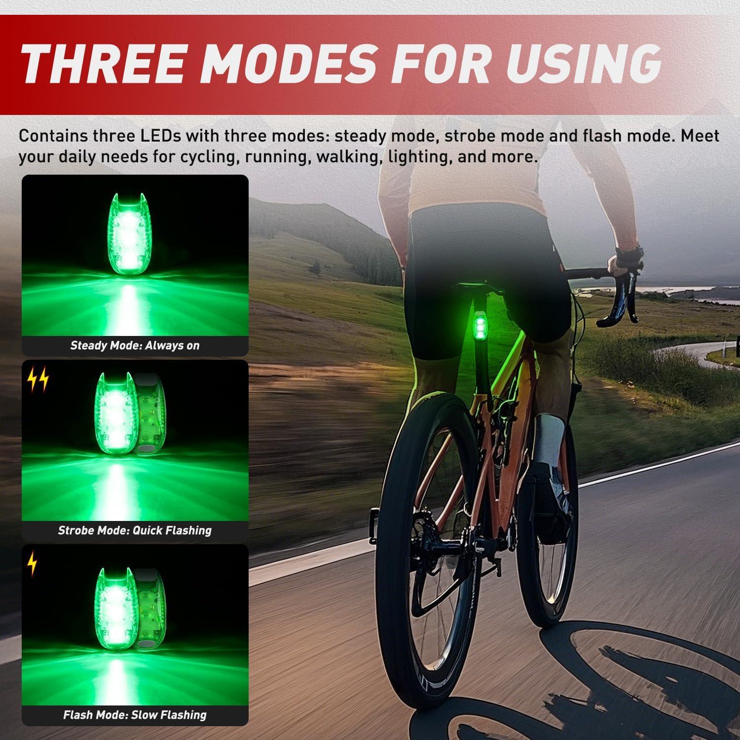 Luces de Seguridad LED Nilight 4Pcs Rojo Verde Blanco Impermeables