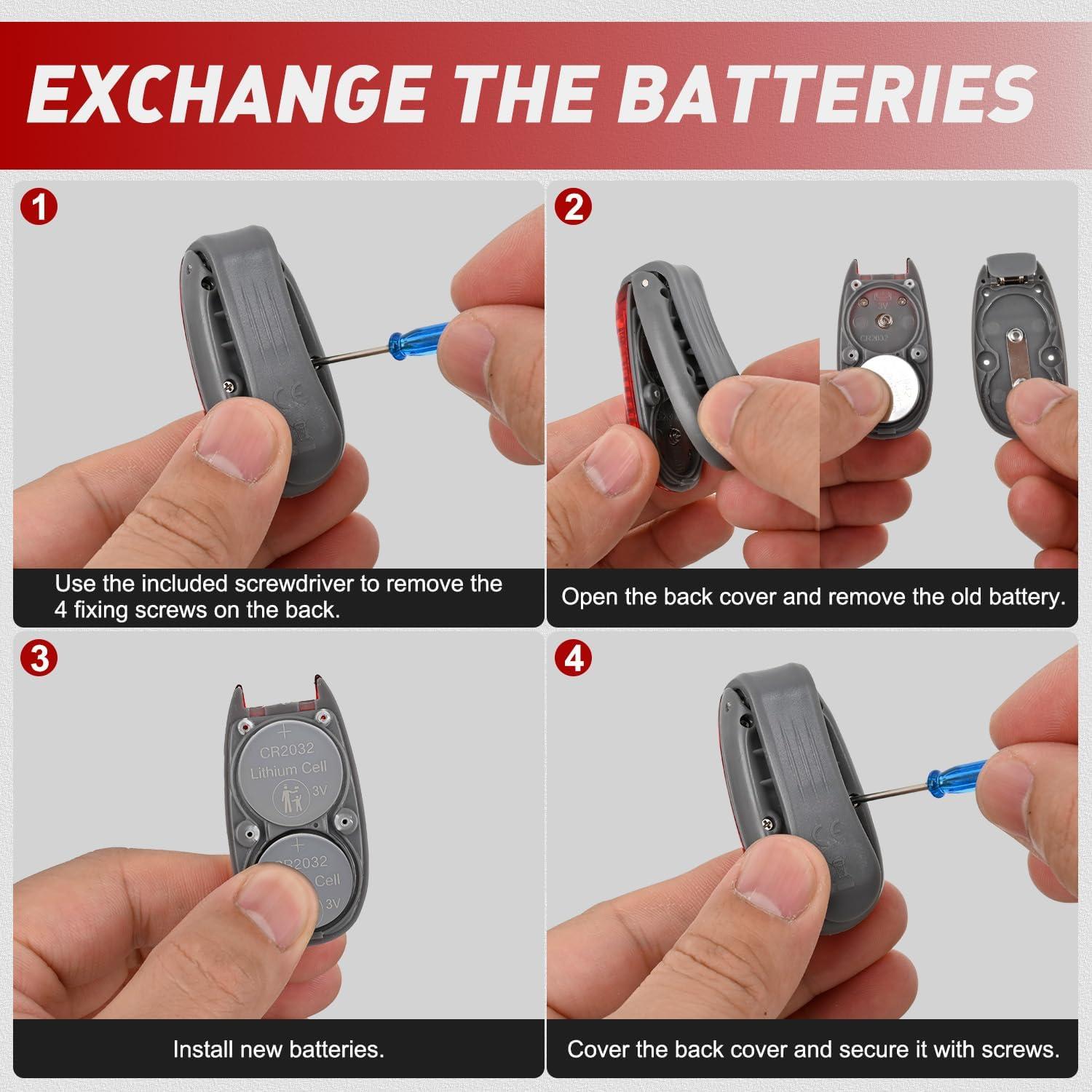 Luces de Seguridad LED Nilight 4Pcs Rojo Verde Blanco Impermeables