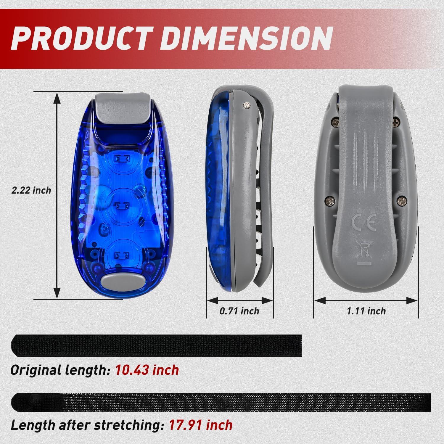 Luces de Seguridad LED Nilight SP-609B Azul Impermeables 4PCS