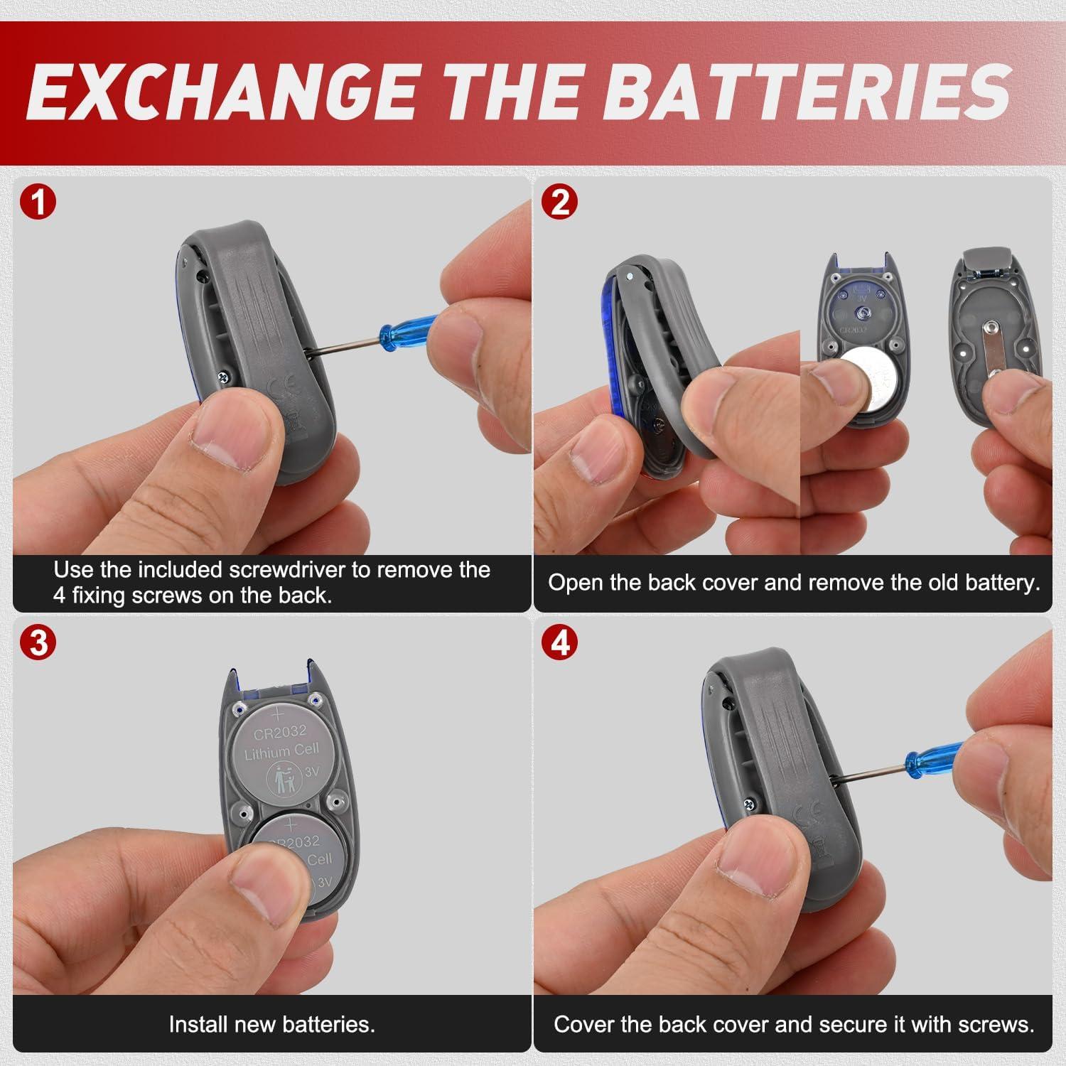 Luces de Seguridad LED Nilight SP-609B Azul Impermeables 4PCS