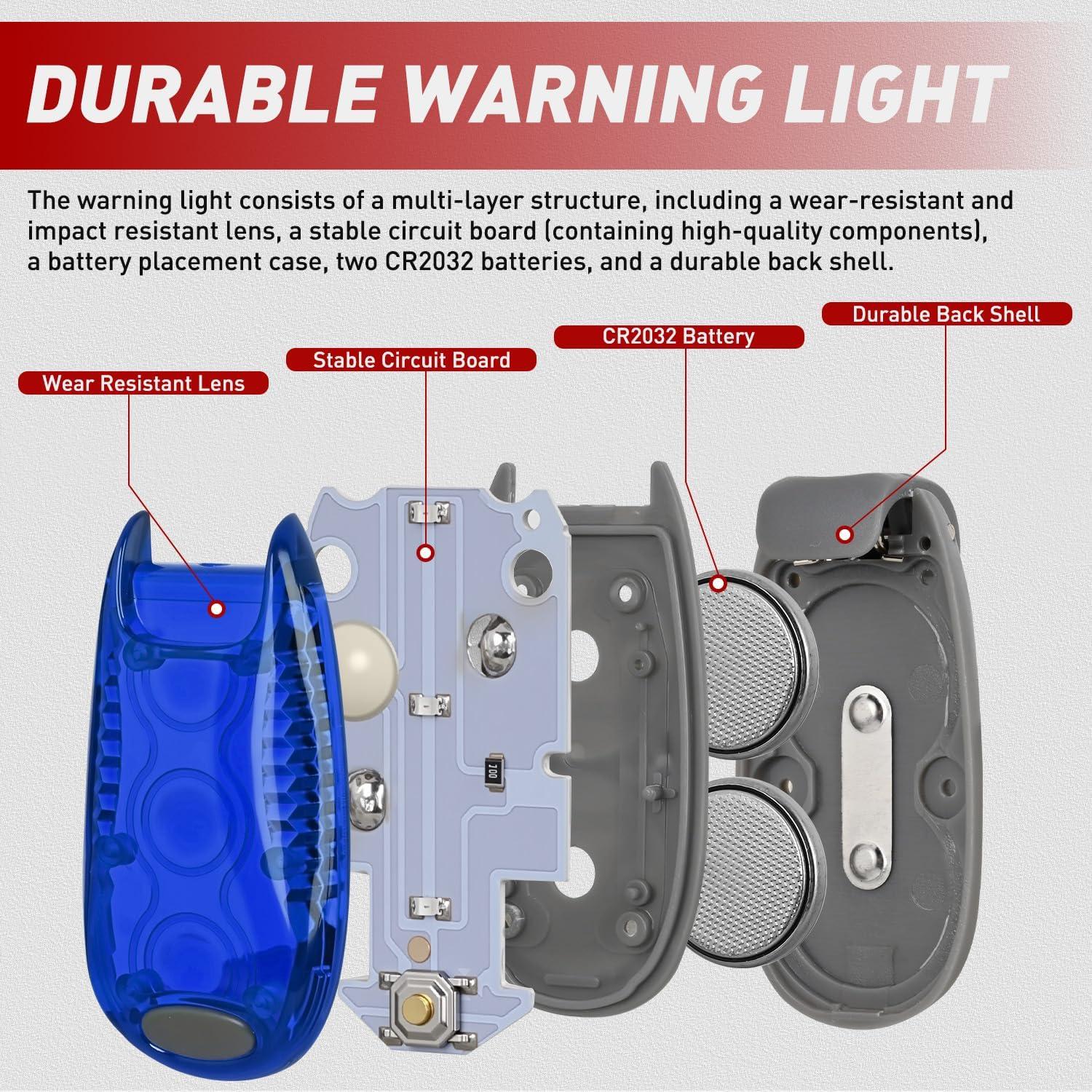 Luces de Seguridad LED Nilight SP-609B Azul Impermeables 4PCS