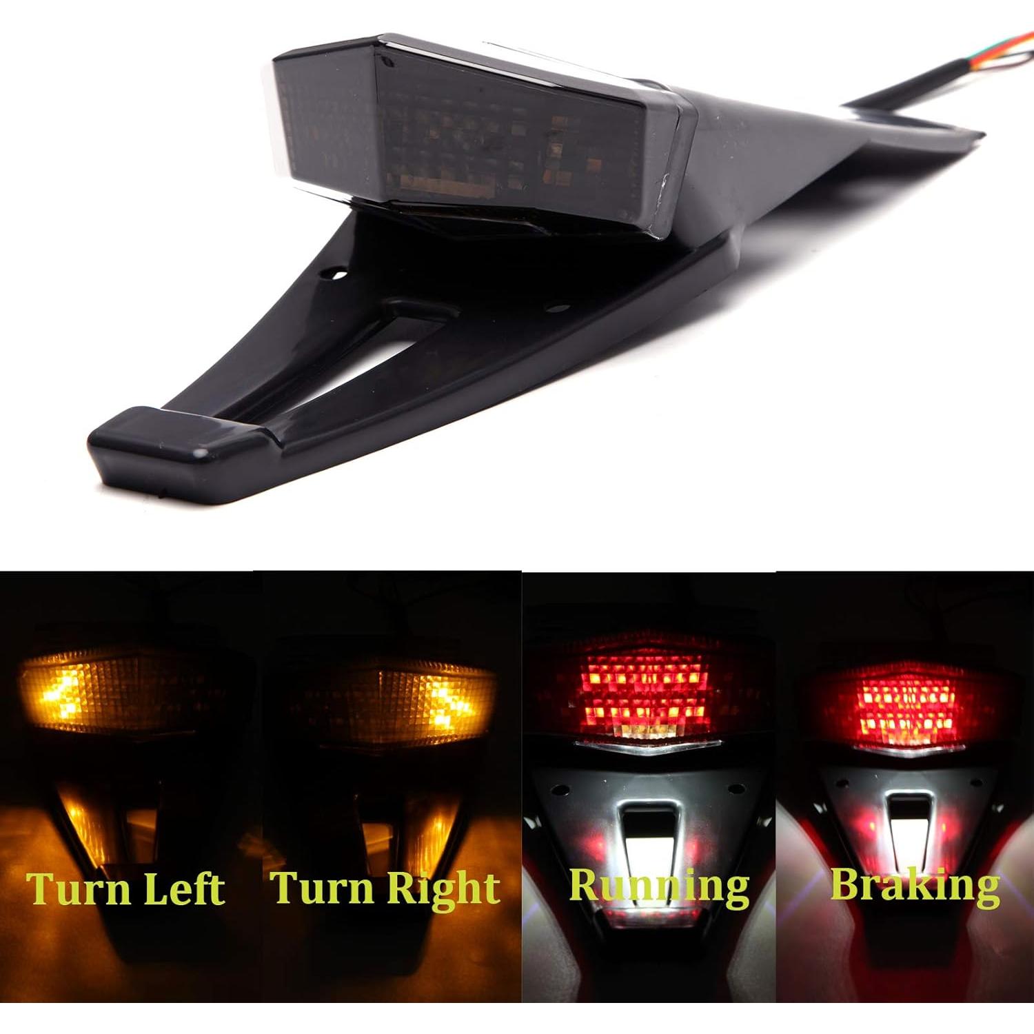 Luz Trasera LED de Freno Opciones Ricas Humo para Motocicletas