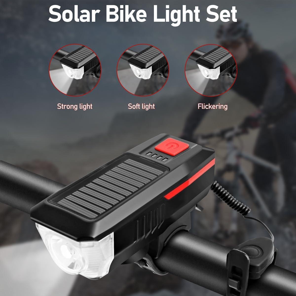Luces LED para Bicicleta LEDHOLYT, Faro y Luz Trasera Impermeable