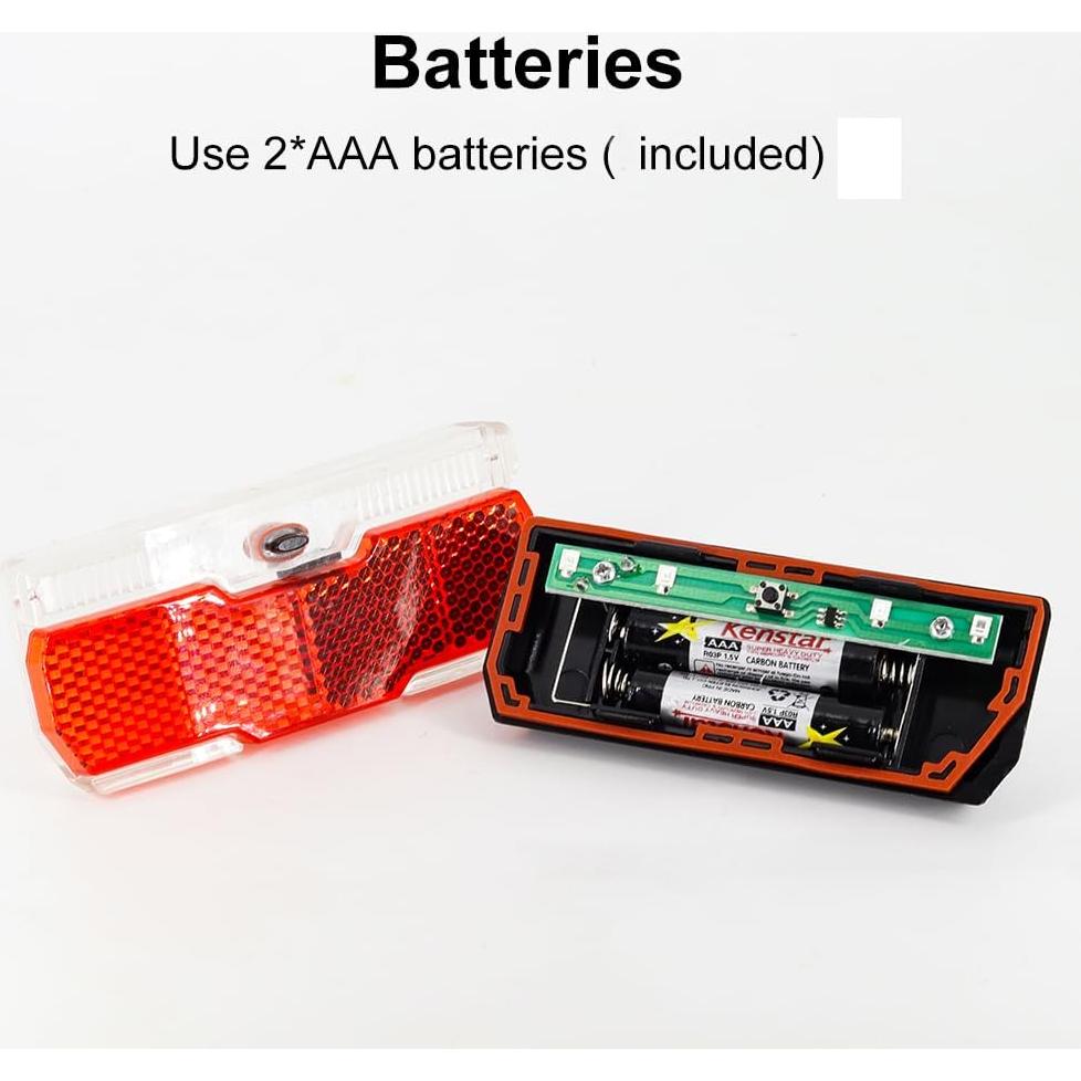 Luz Trasera para Bicicleta Onature LED 4PCS IPX5 2 Modos