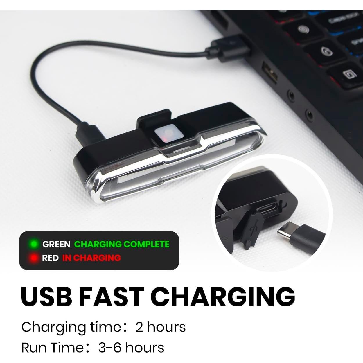 Luz Trasera de Bicicleta IWONDER PB001 Rojo-Azul 168 Lúmenes