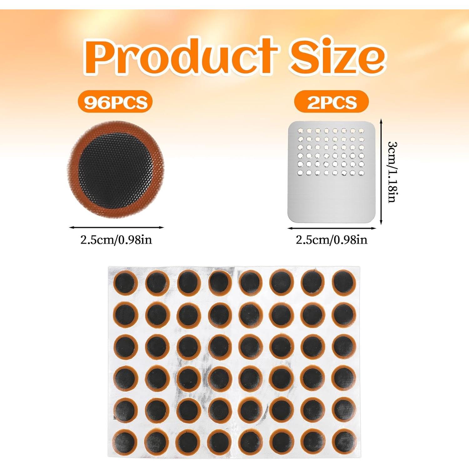 Kit de reparación de neumáticos de bicicleta Psyqtsuary 96 piezas