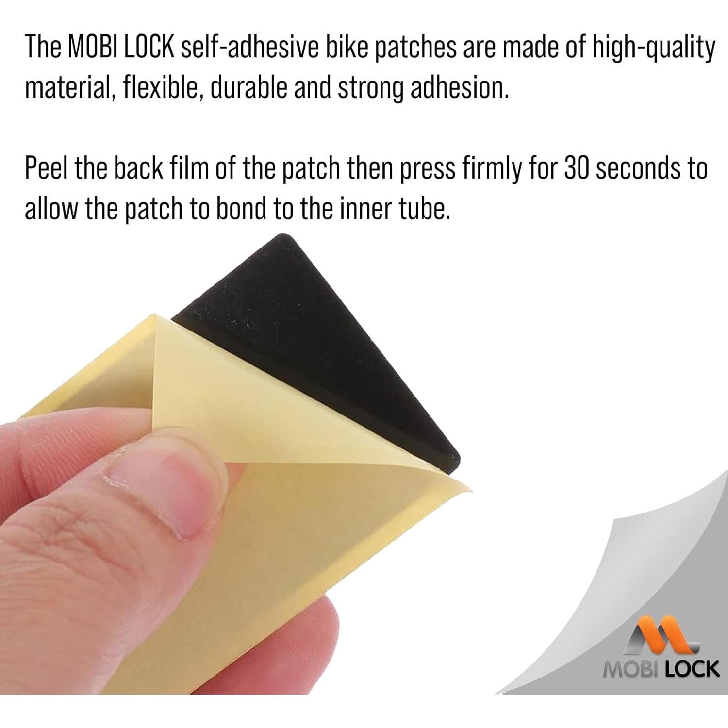 Kit de Parches Autoadhesivos para Bicicleta Mobi Lock - 6 Piezas