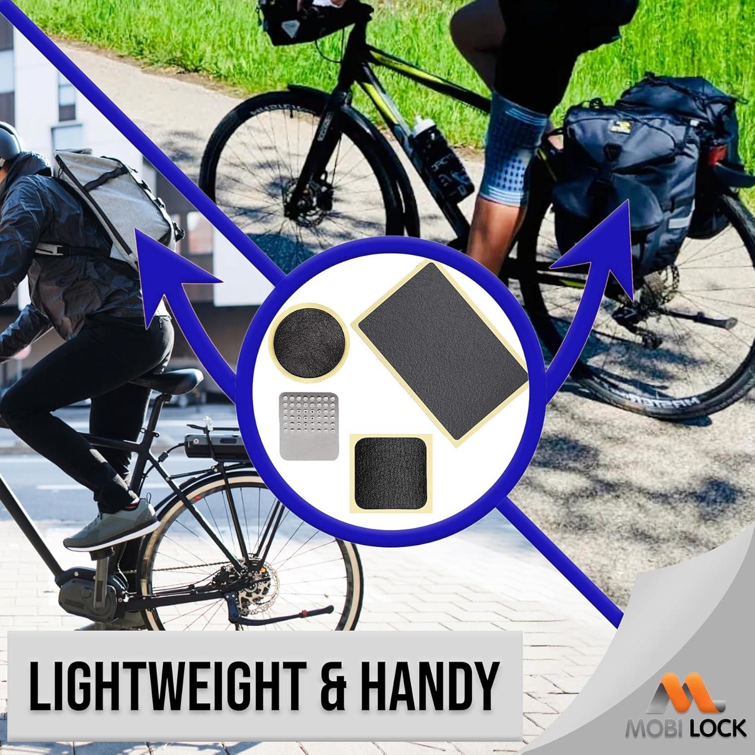 Kit de Parches Autoadhesivos para Bicicleta Mobi Lock - 6 Piezas