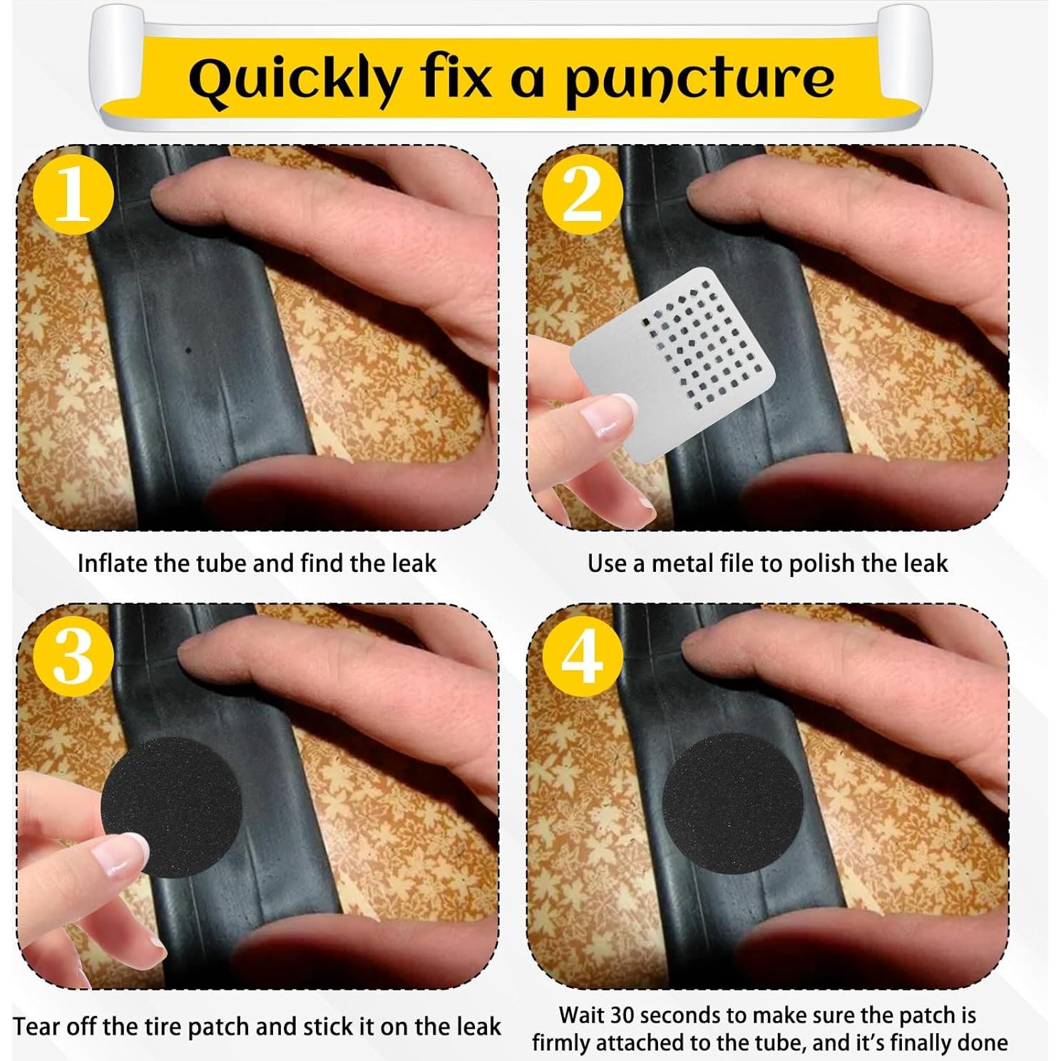 Kit de Reparación de Neumáticos de Bicicleta InnoHHustle 40 Piezas