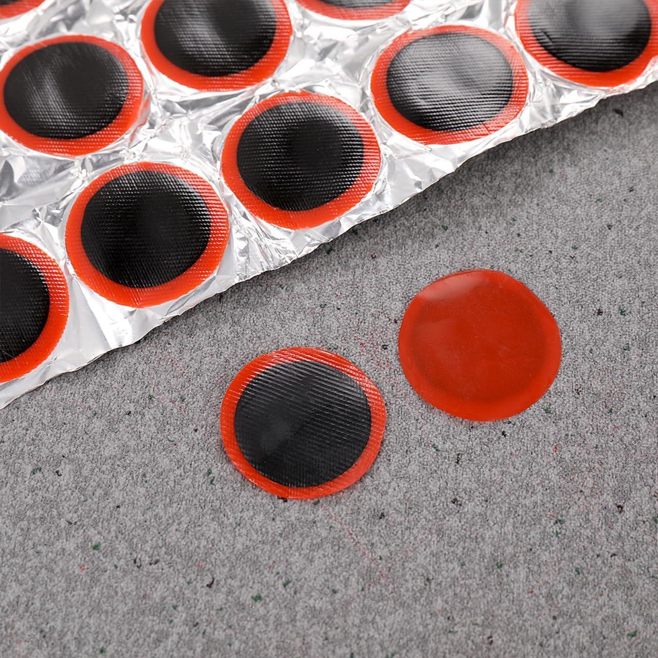 Kit de Parche de Goma VOSAREA 48 Piezas 30mm para Bicicleta