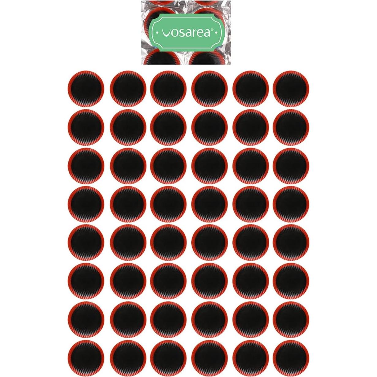 Kit de Parche de Goma VOSAREA 48 Piezas 30mm para Bicicleta