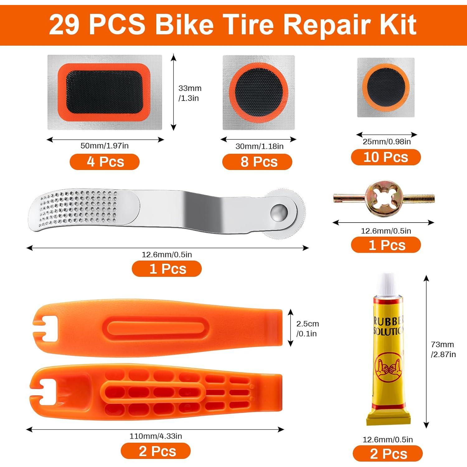 Kit de Reparación de Neumáticos de Bicicleta B2Jiu 29 Piezas