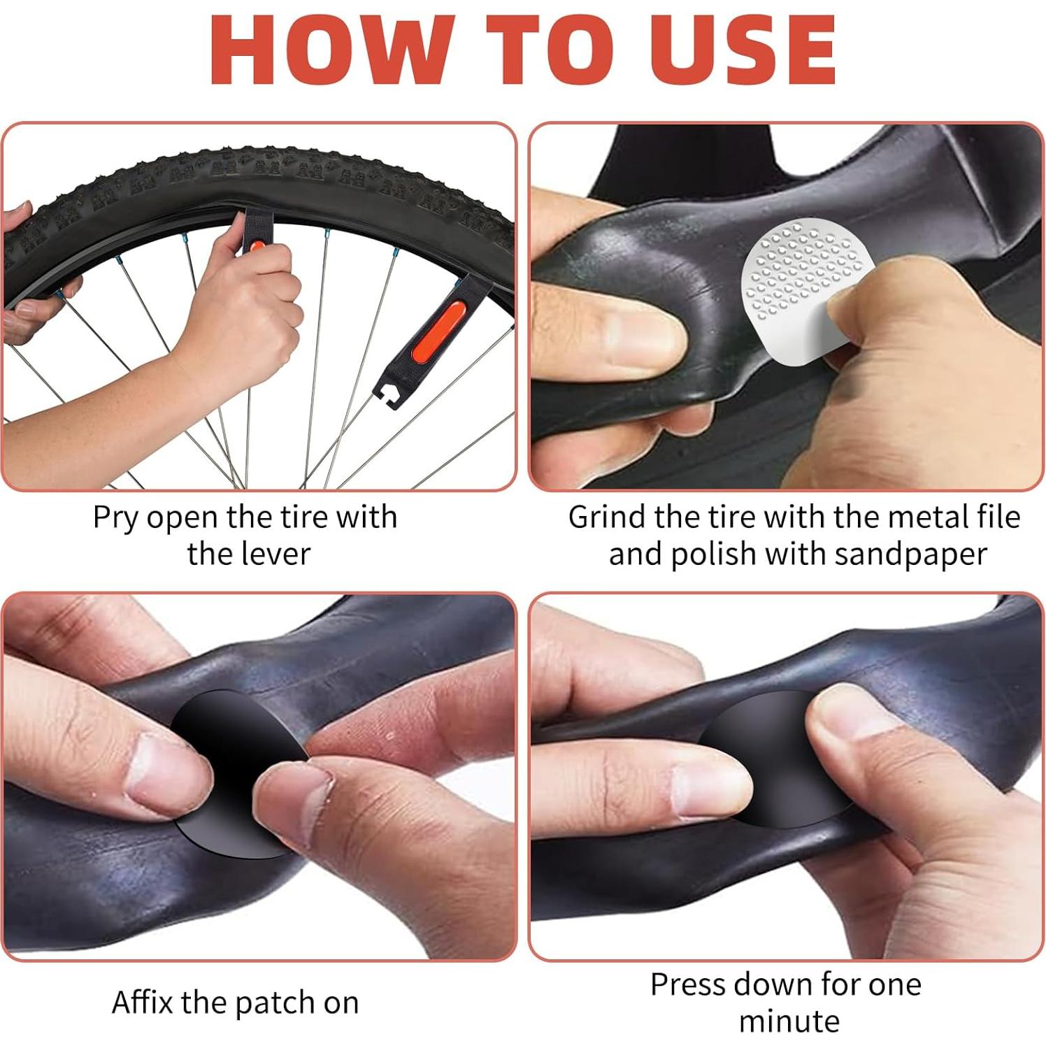 Kit de Reparación de Neumáticos de Bicicleta DN DENNOV 36 Piezas