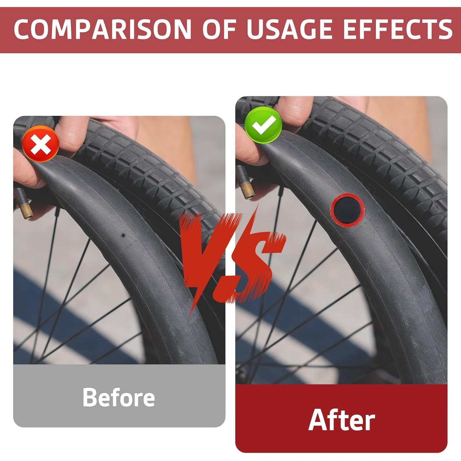 Kit de 96 Parches de Neumático Bruislard para Bicicleta