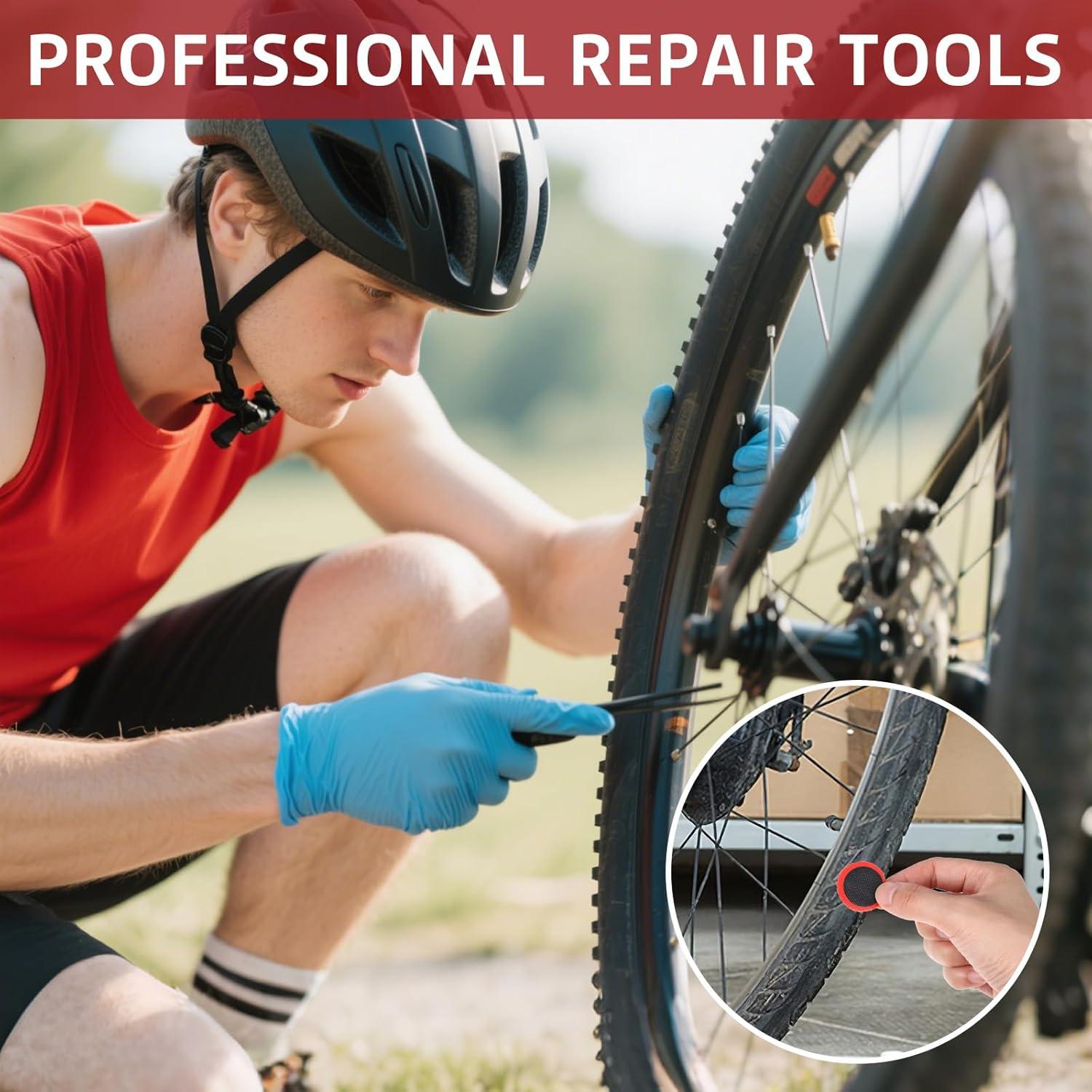 Kit de 96 Parches de Neumático Bruislard para Bicicleta