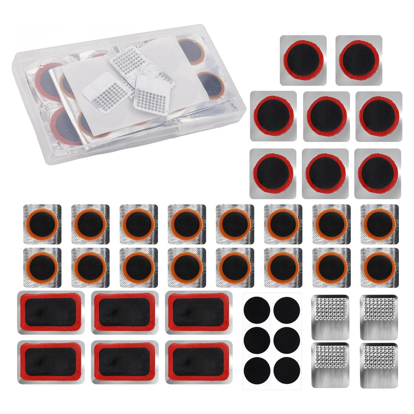 Kit de Reparación de Llantas BOXOB, 30 Piezas, Parche y Raspadores