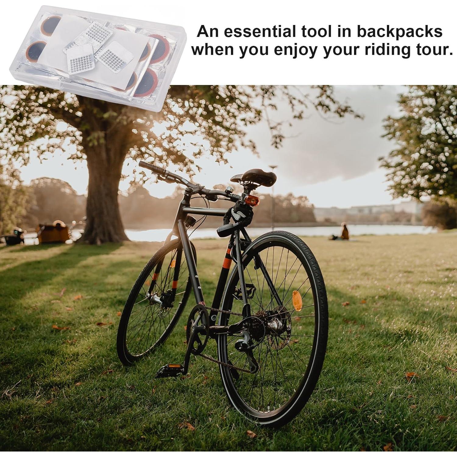 Kit de Reparación de Llantas BOXOB, 30 Piezas, Parche y Raspadores