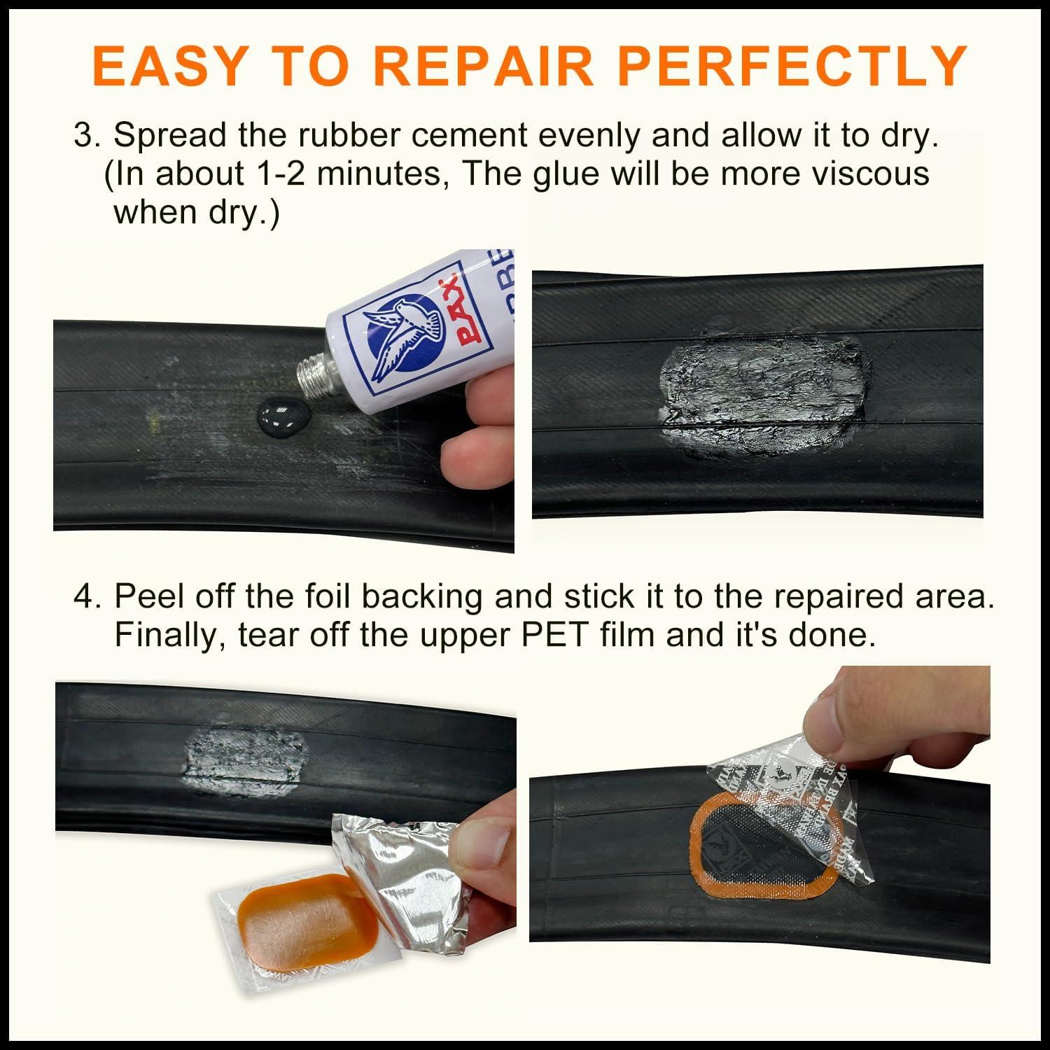 Kit de Reparación de Neumáticos PAX 24 Pcs 34x52mm Ovalados