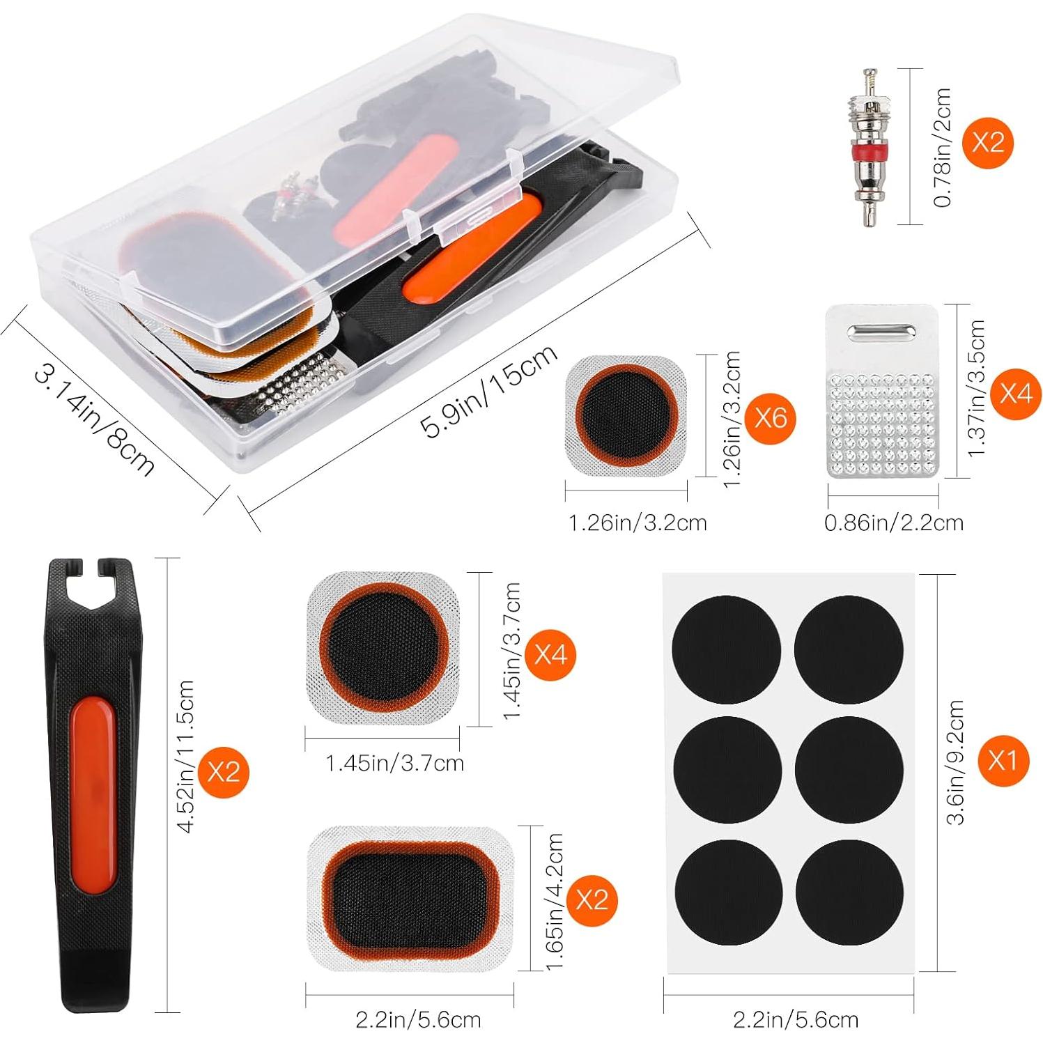 Kit de Reparación de Neumáticos Oumers 26 Piezas con Parches