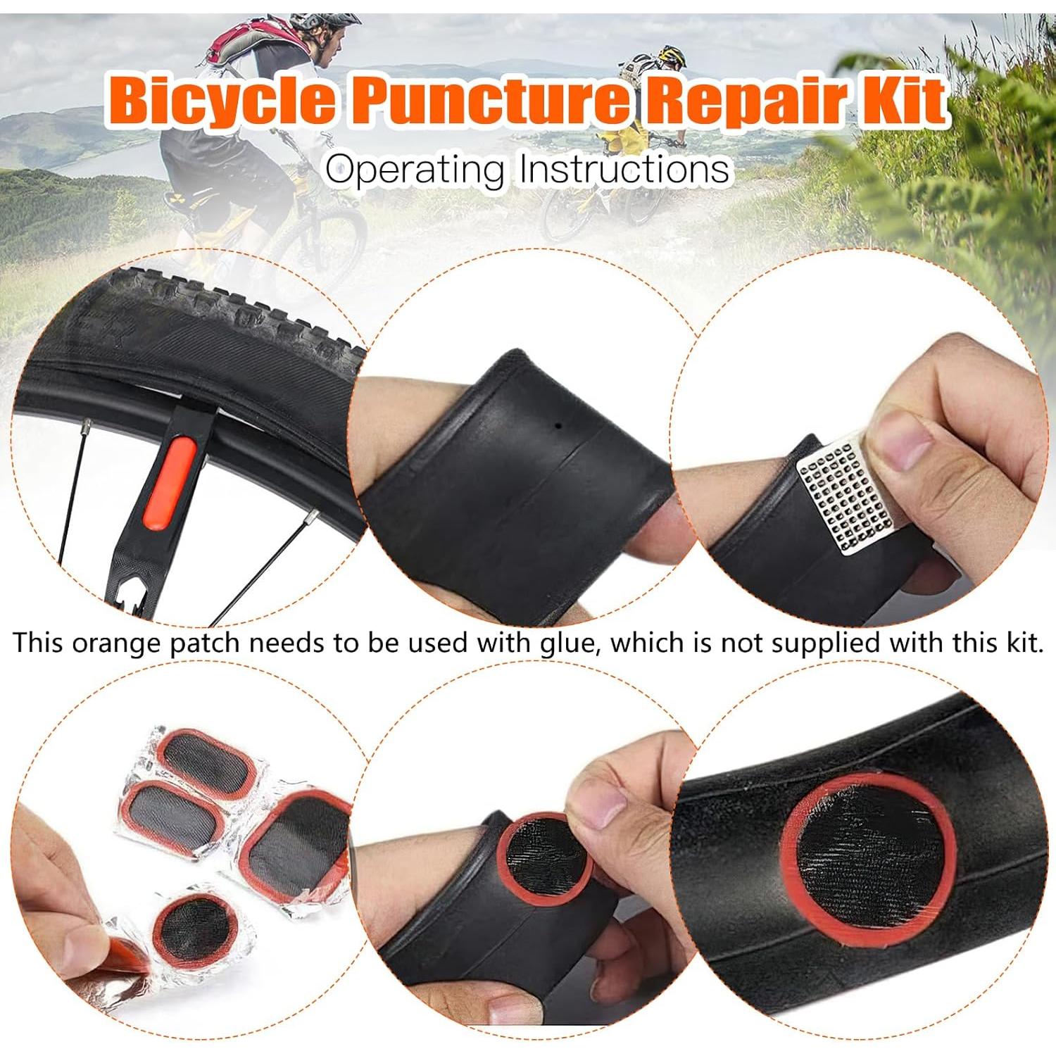 Kit de Reparación de Neumáticos Oumers 26 Piezas con Parches