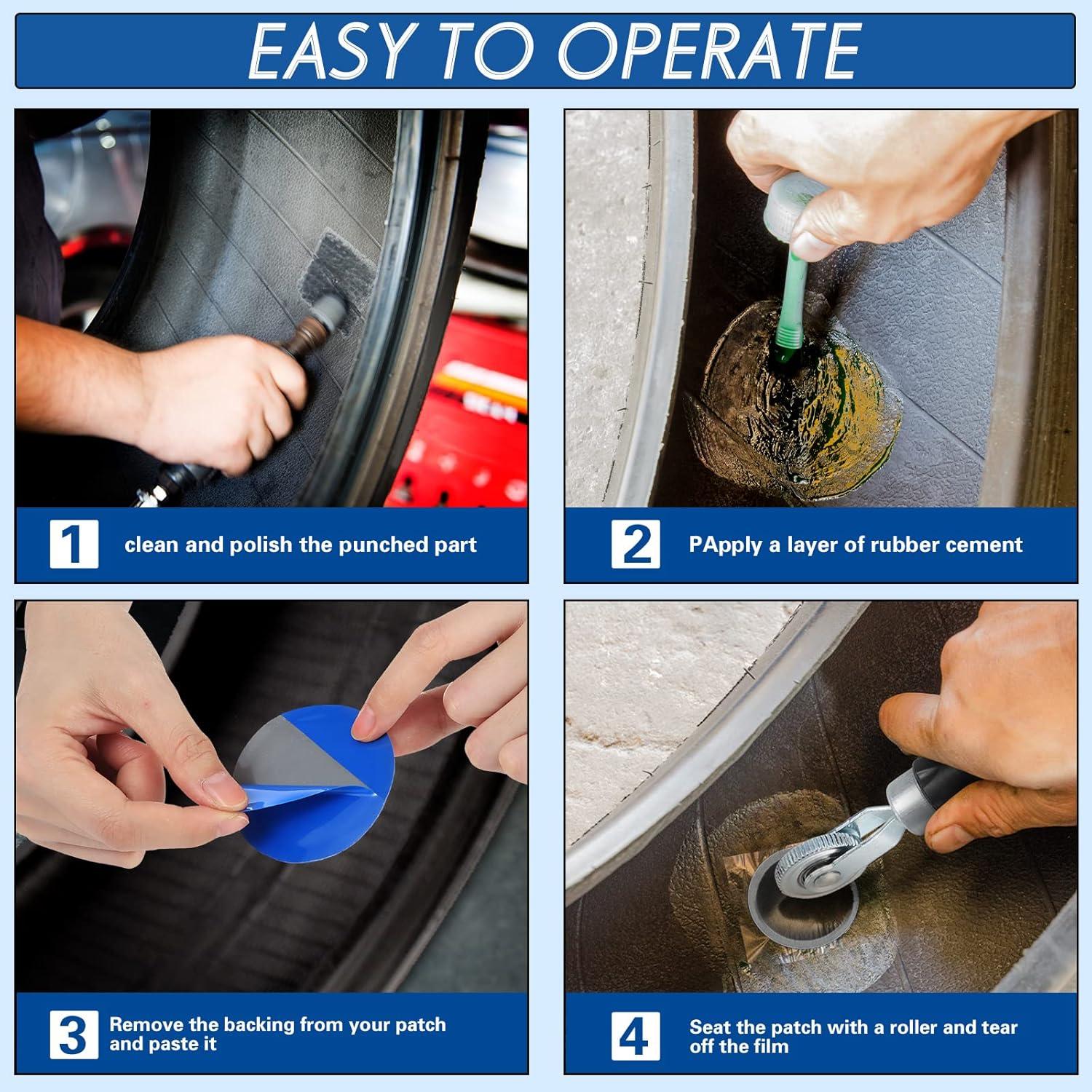 Kit de Reparación de Neumáticos Zhengmy 60 Piezas 32-58 mm