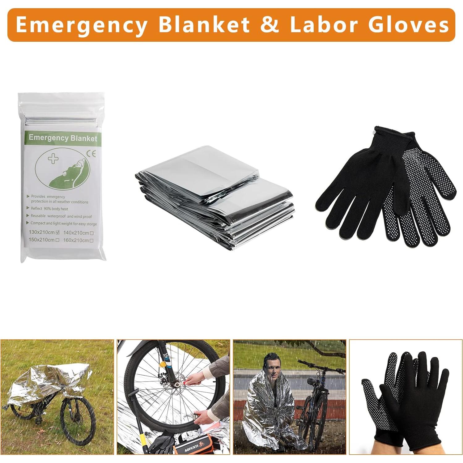 Kit de Herramientas para Bicicleta AOFUXTI 16 en 1 con Bomba 120psi