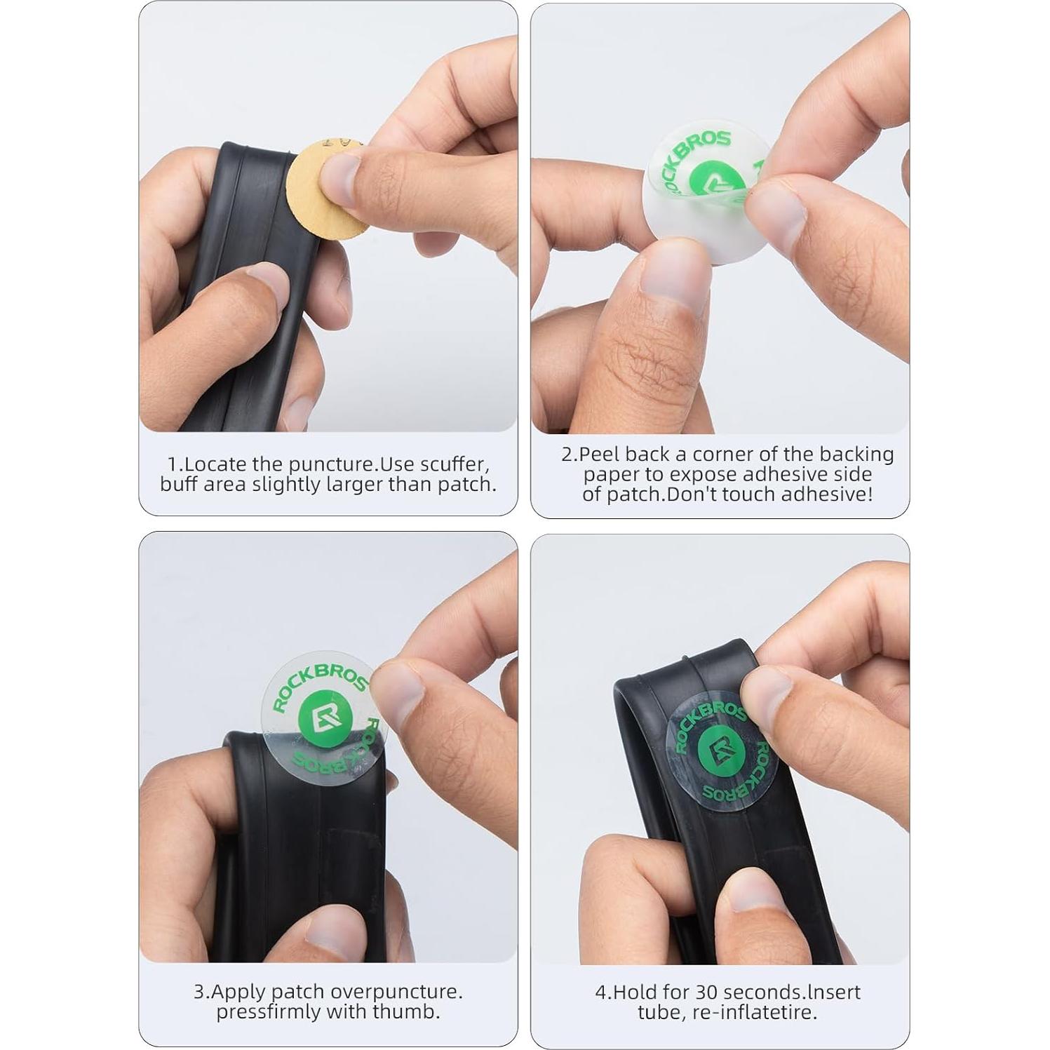 Kit de Parche para Neumáticos ROCKBROS 18 Piezas Autoadhesivo