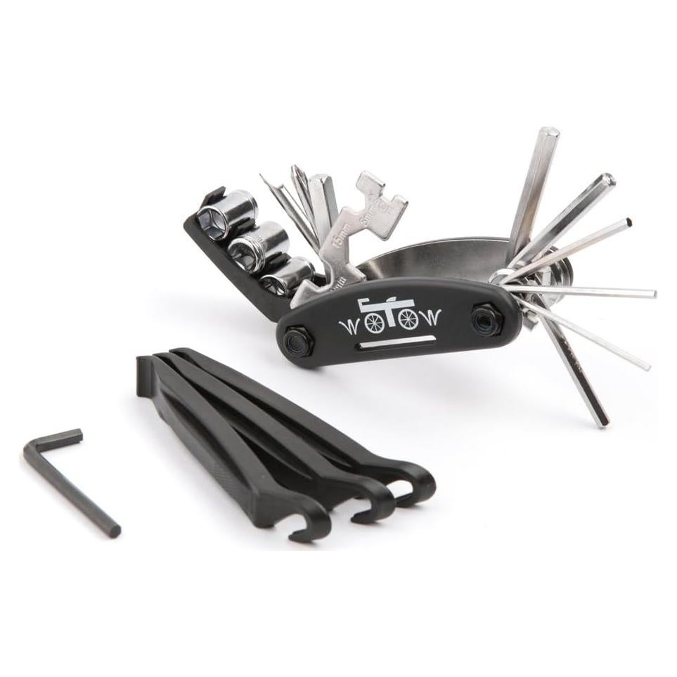 Kit de Herramientas WOTOW 16 en 1 para Bicicletas - Acero de Cromo-Vanadio