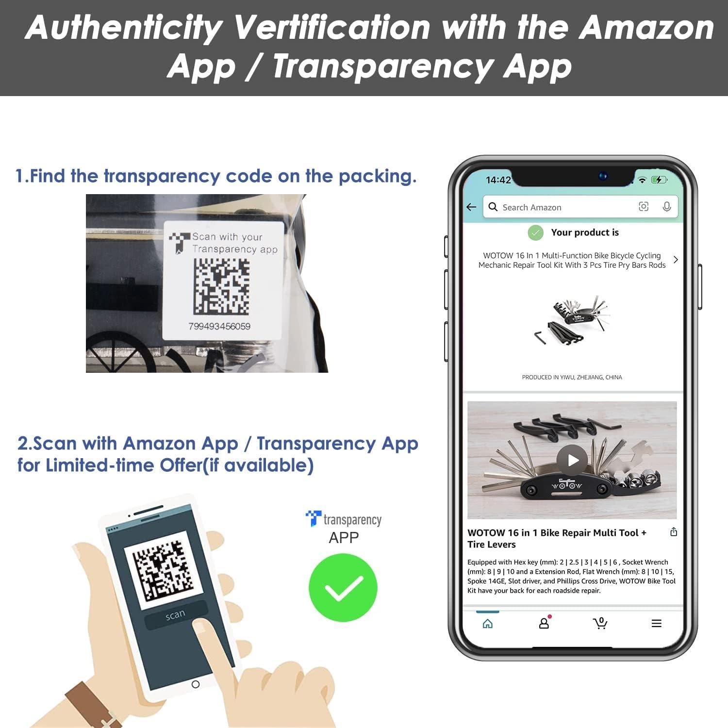 Kit de Herramientas WOTOW 16 en 1 para Bicicletas - Acero de Cromo-Vanadio