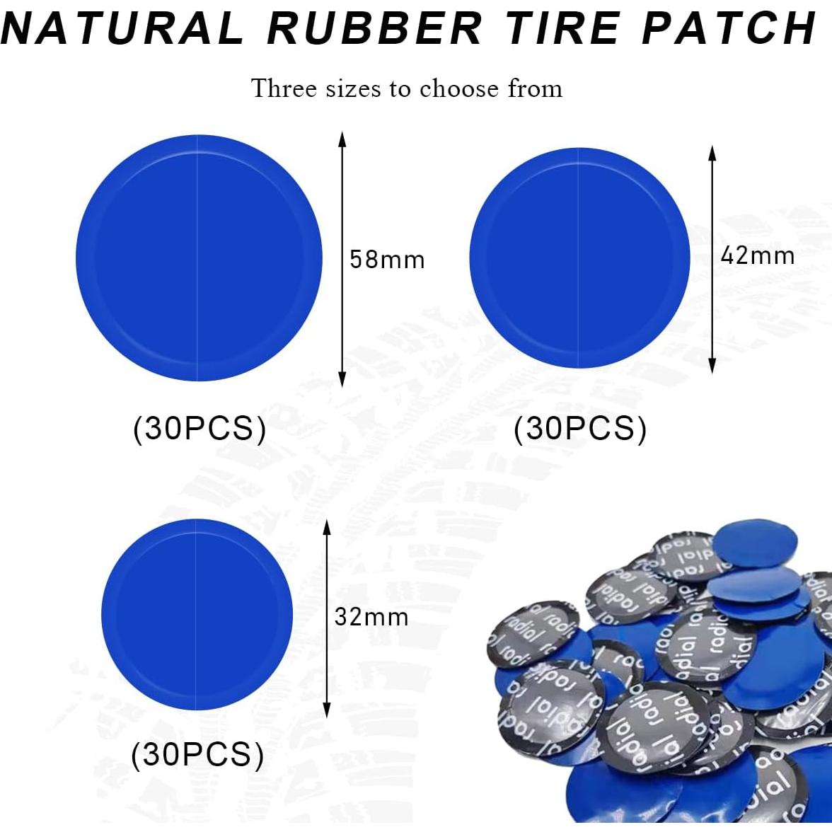 Kit de Parches de Reparación de Neumáticos SHMZK 90 PCS
