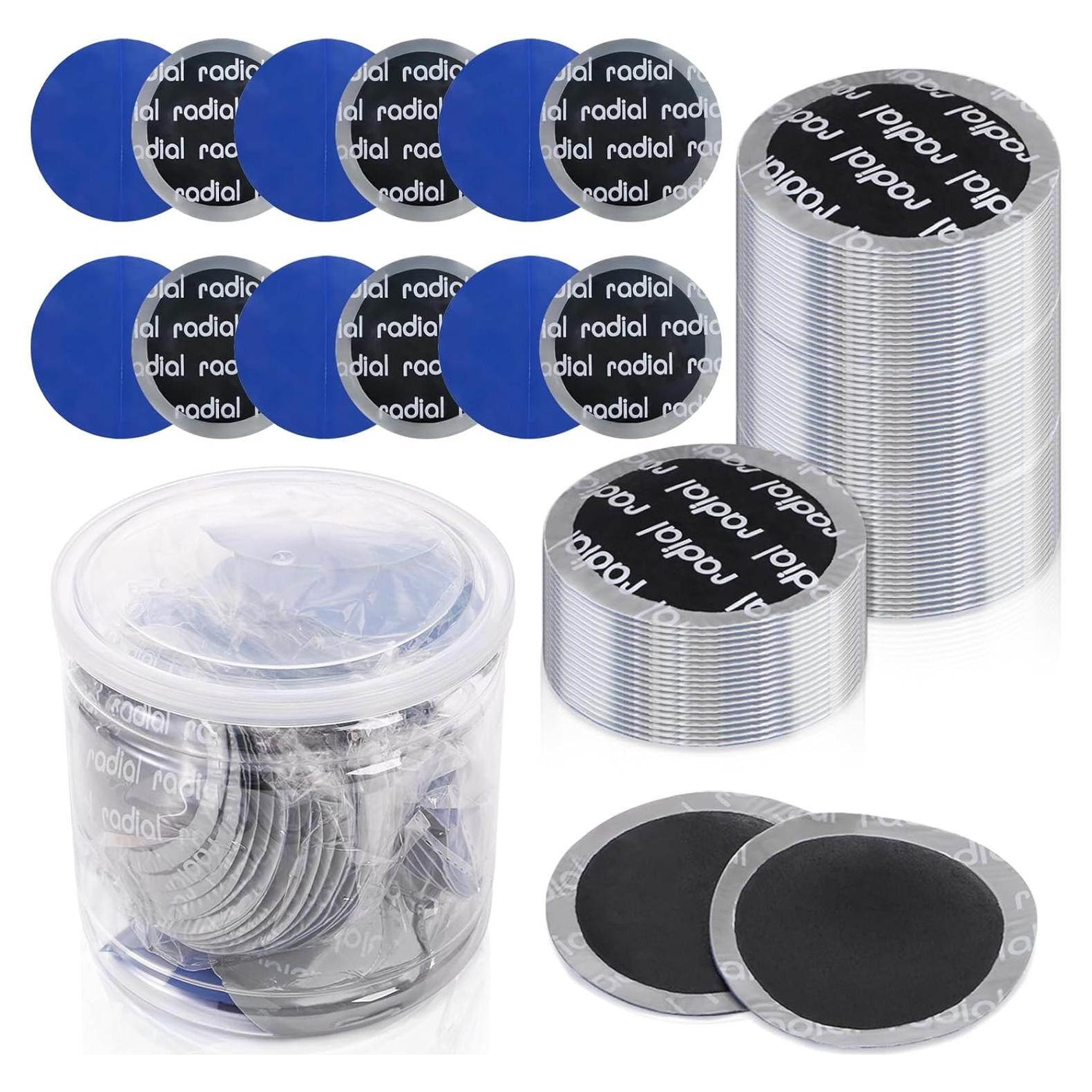 80 Parches de Reparación de Neumáticos Acshio 58mm Caucho