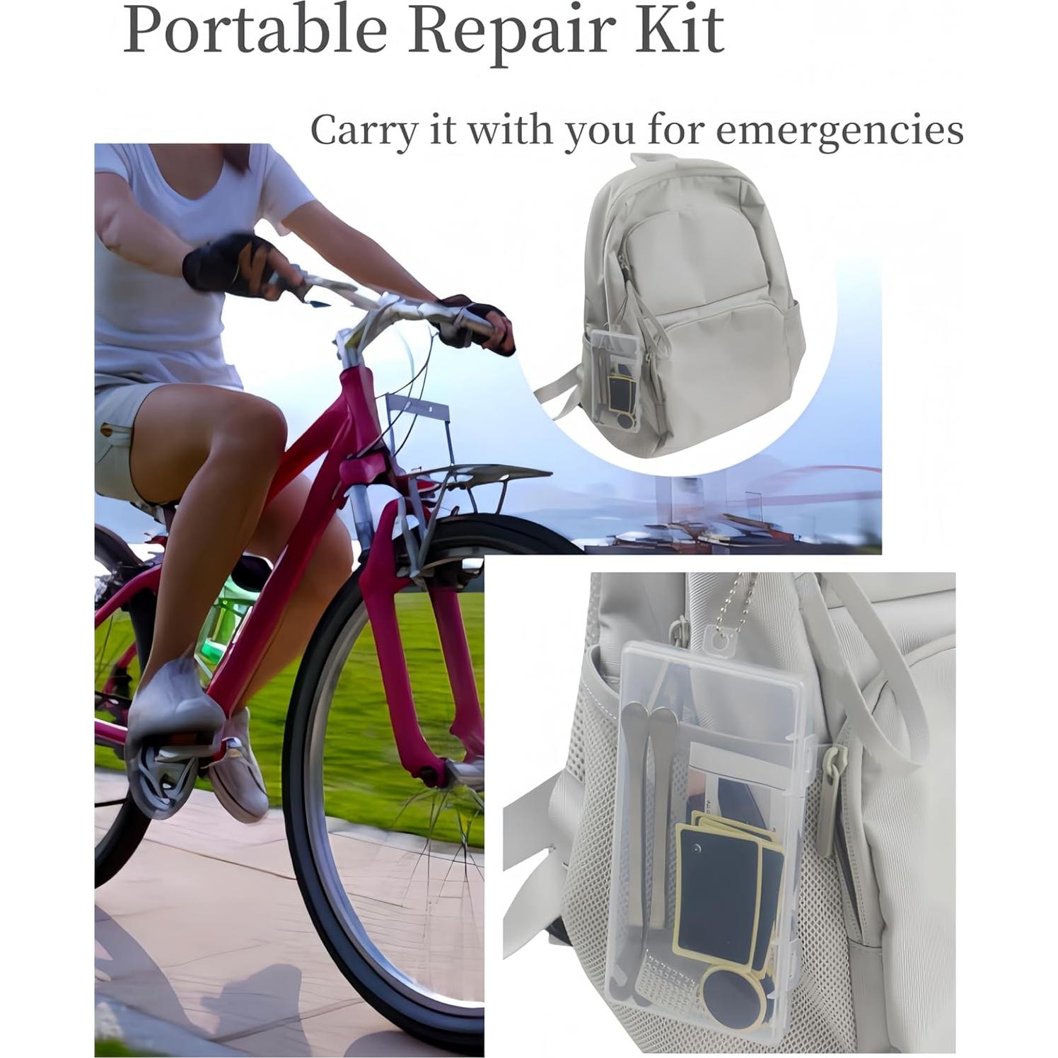 Kit de Parche para Neumáticos de Bicicleta SATONBEYI 18 Piezas