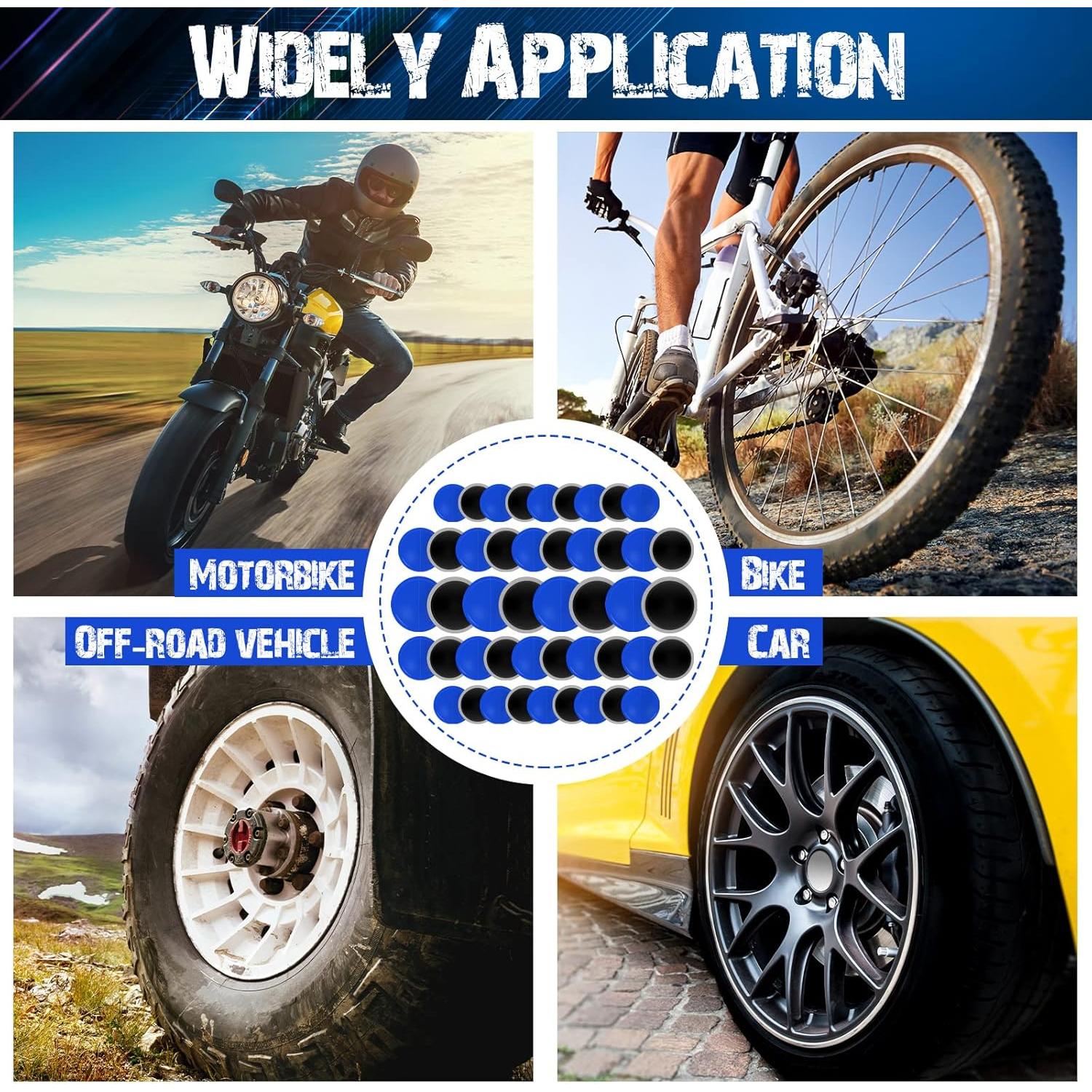 Kit de Reparación de Neumáticos Tallew 90 Piezas Caucho 32-58 mm