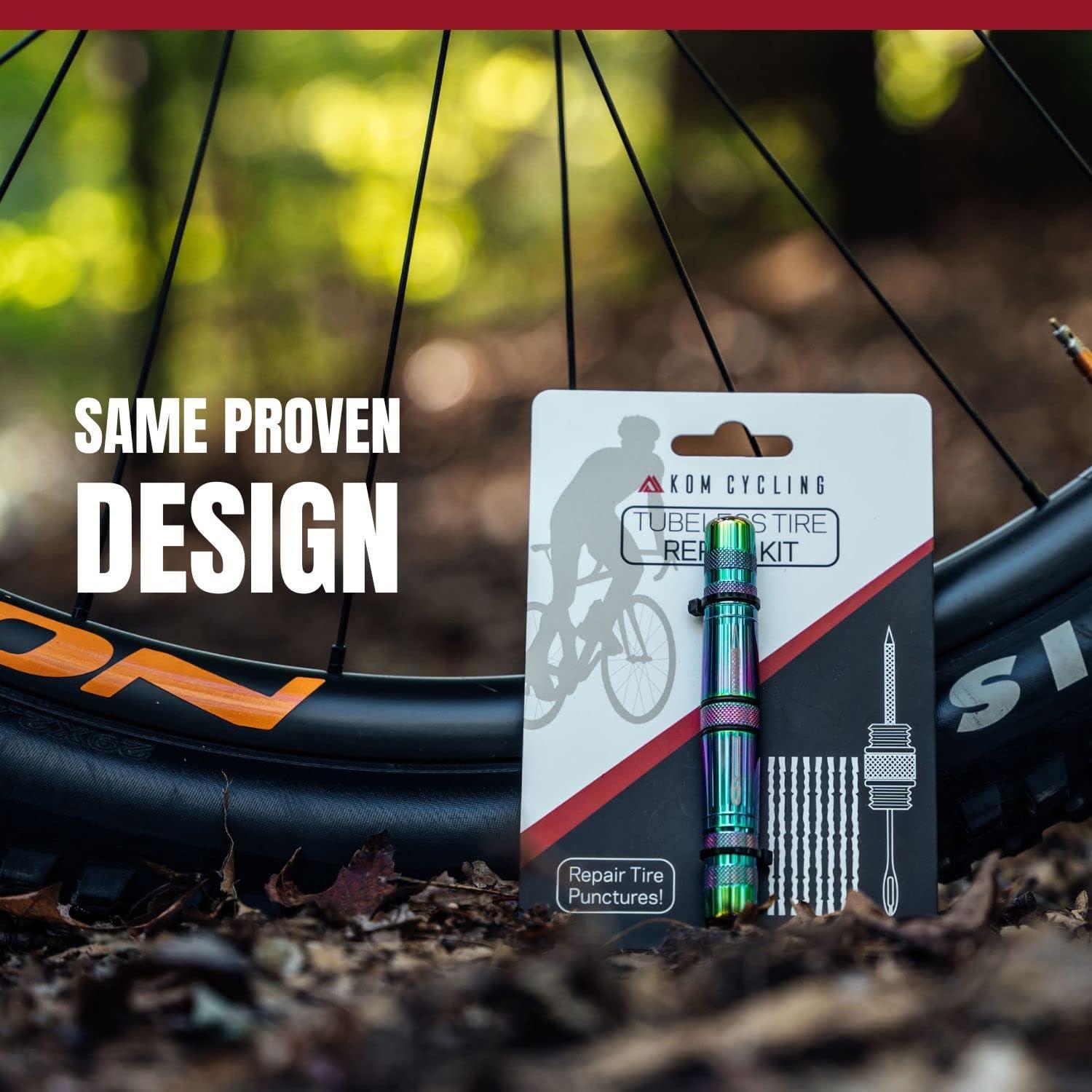 Kit de Reparación de Neumáticos Tubeless KOM Cycling TRT - 8 Colores