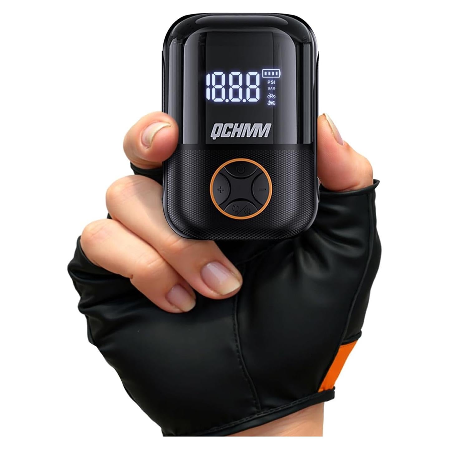 Bomba de Bicicleta Eléctrica QCHMM TX11 120PSI Portátil