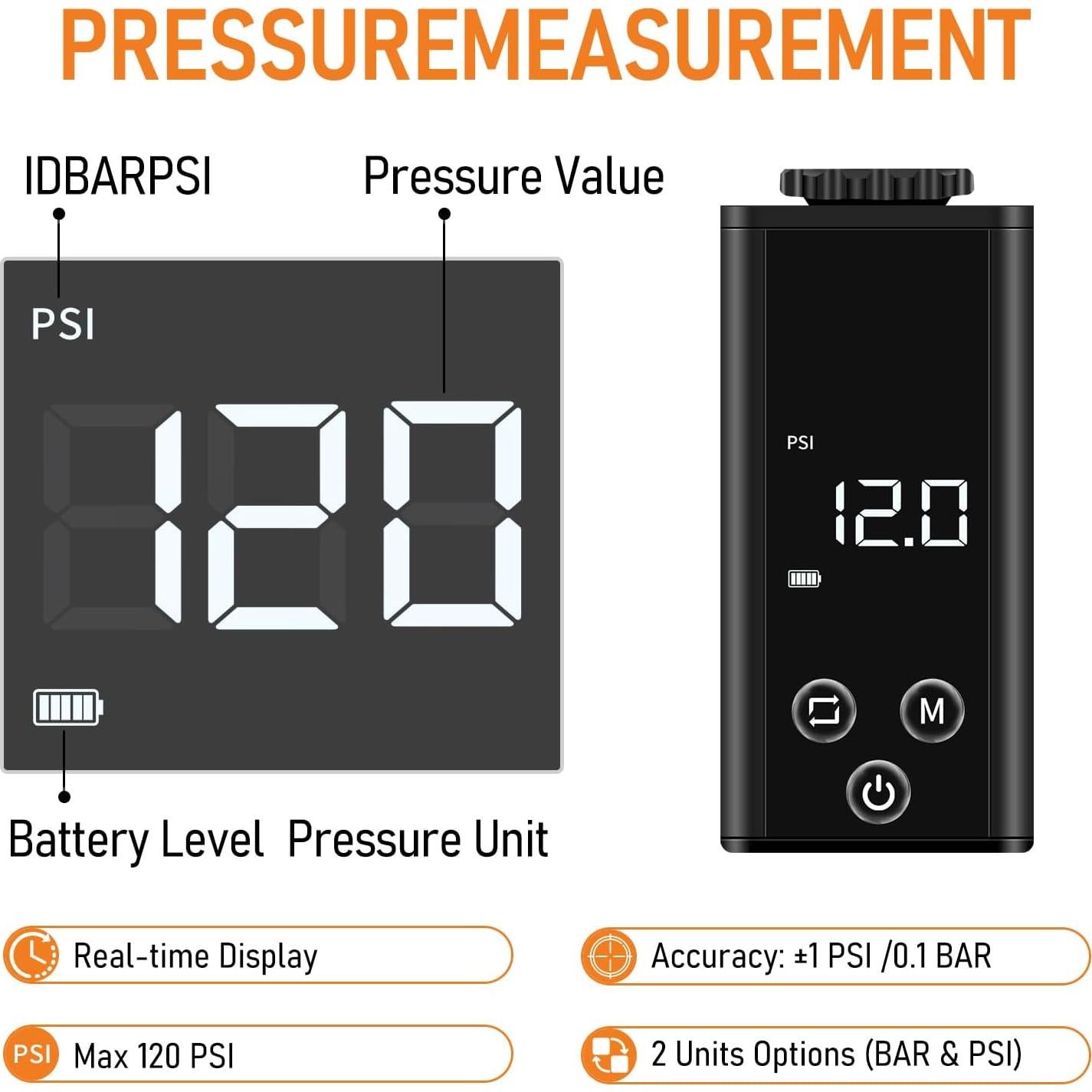 Mini Bomba de Aire Eléctrica HRUITU SP-AP-101 120 PSI