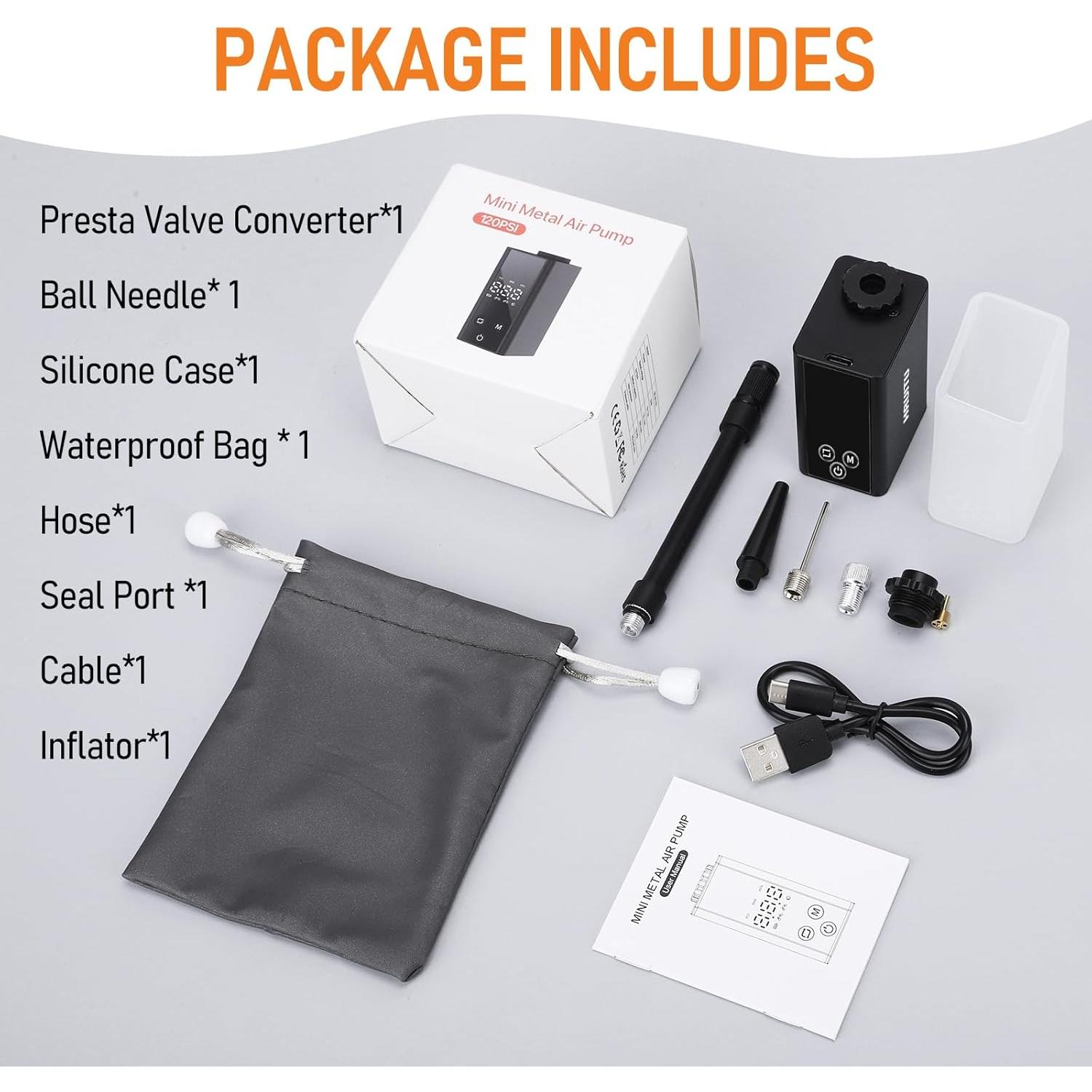 Mini Bomba de Aire Eléctrica HRUITU SP-AP-101 120 PSI