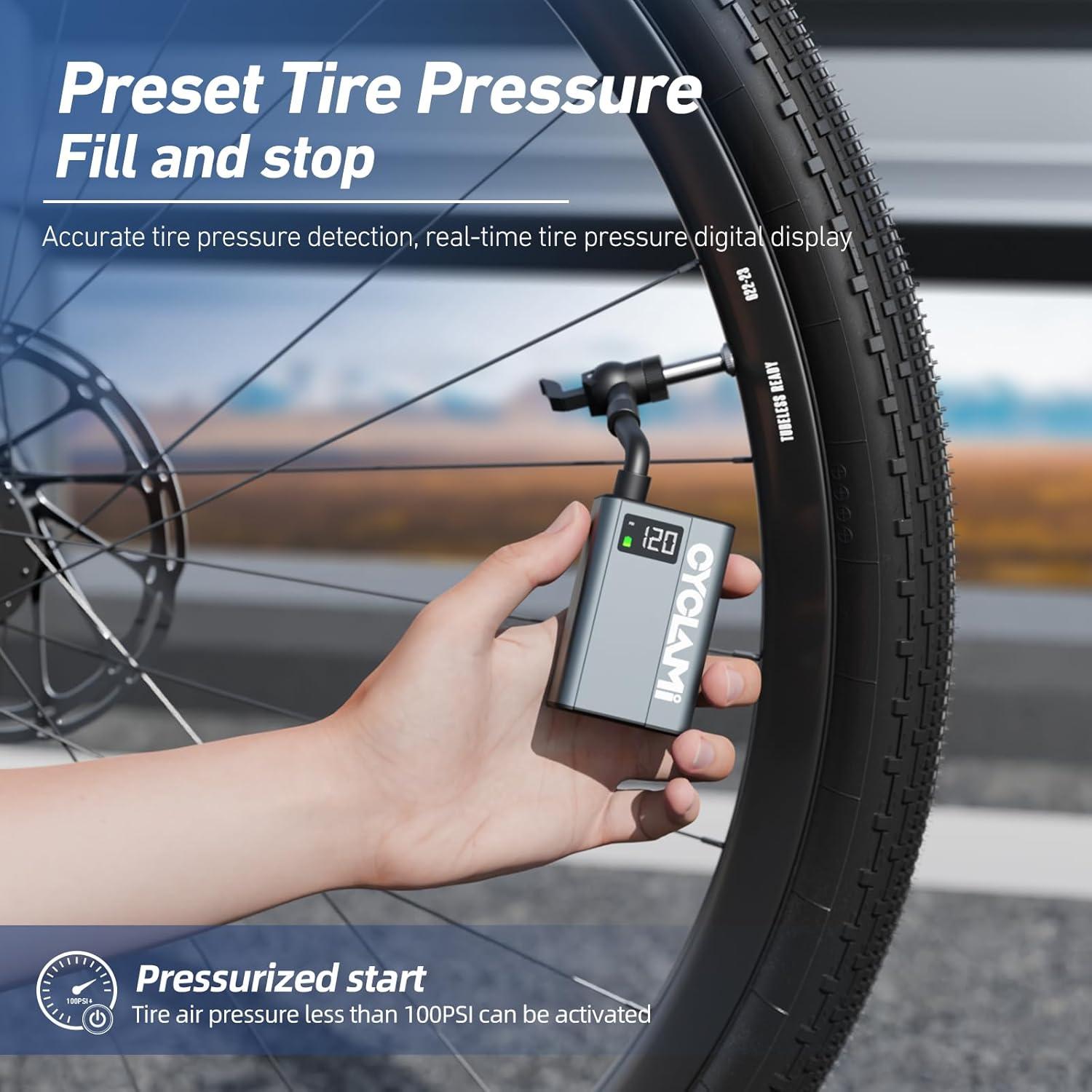 Bomba de Aire Eléctrica CYCLAMI E1 Mini 120PSI Recargable