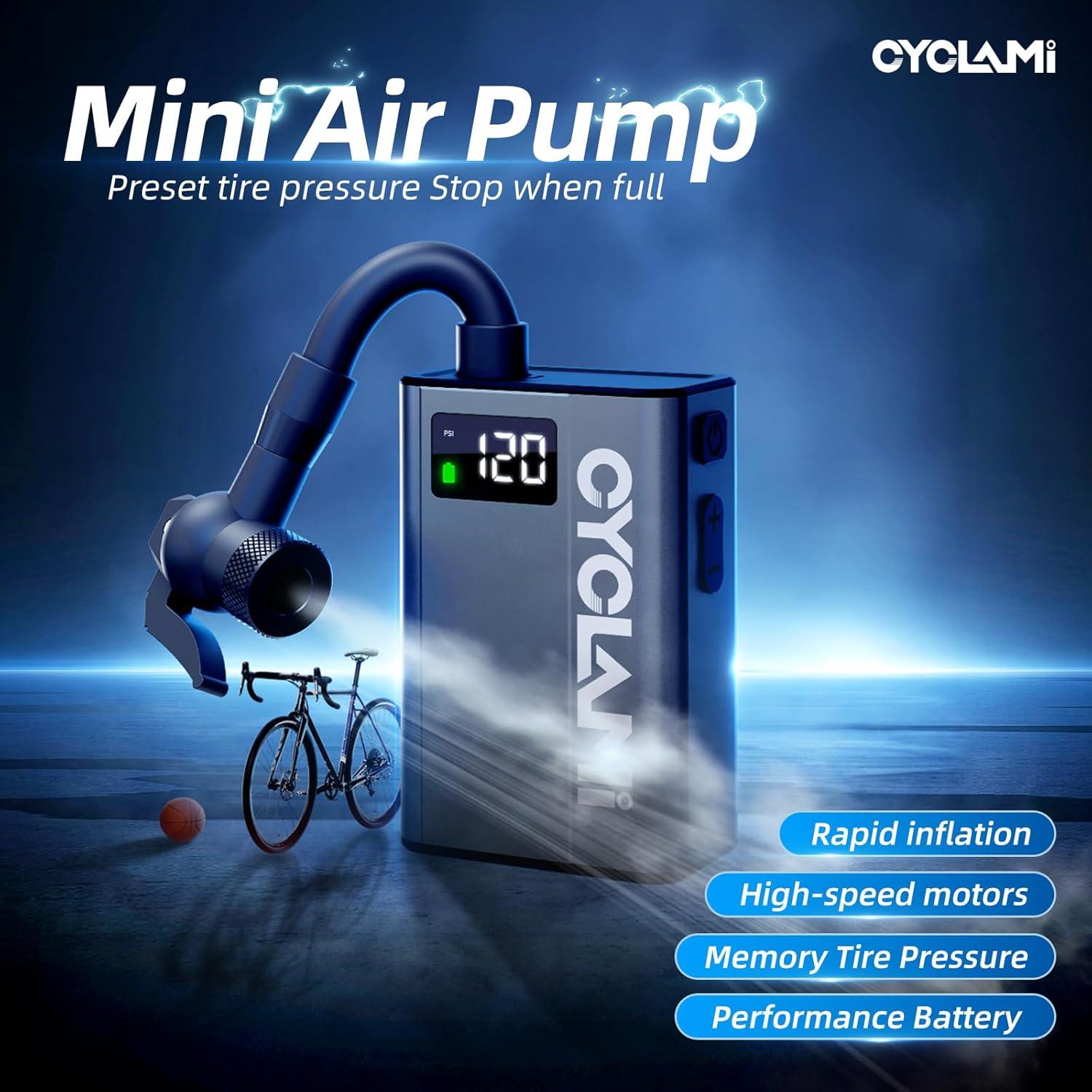 Bomba de Aire Eléctrica CYCLAMI E1 Mini 120PSI Recargable