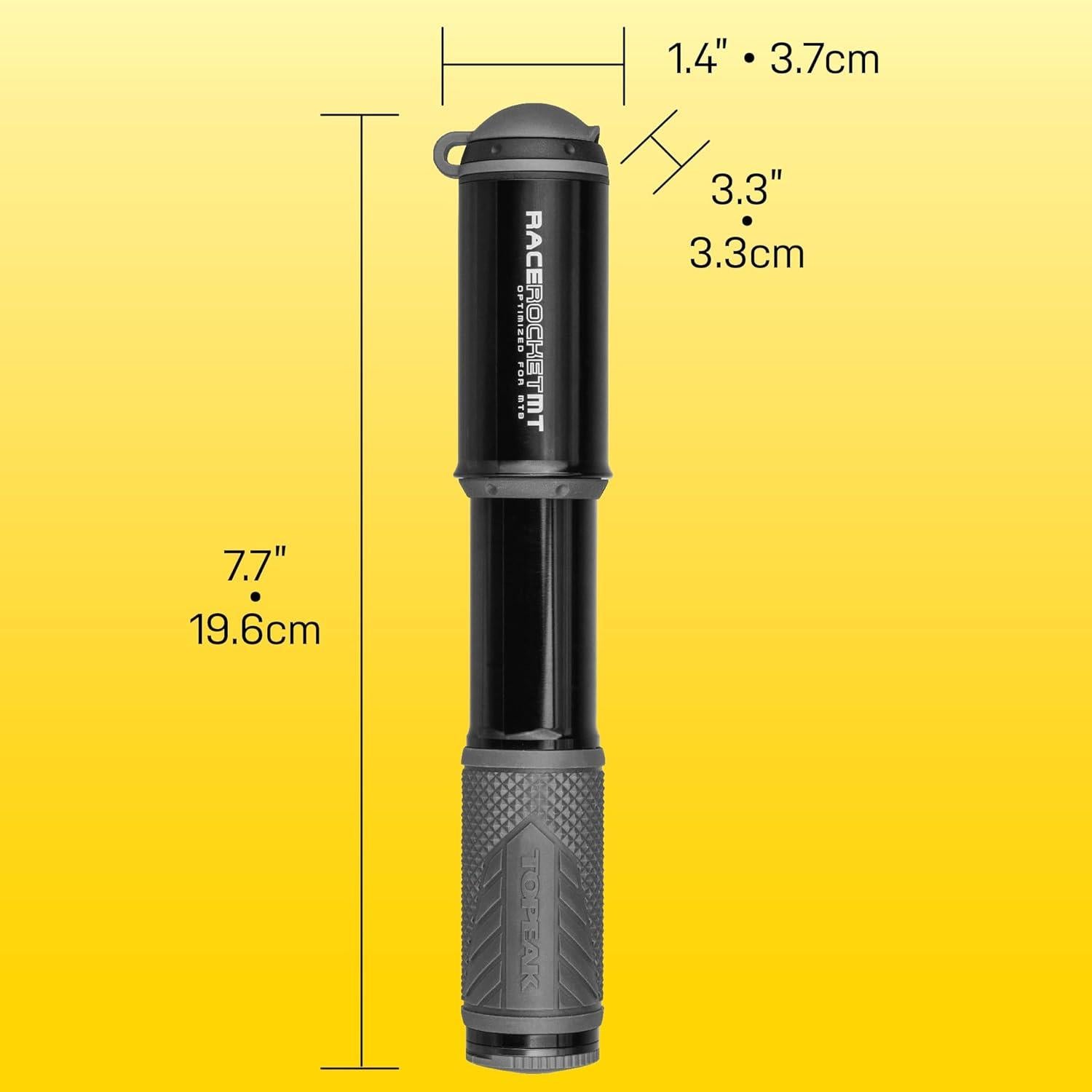 Bomba Mini Topeak RaceRocket MT Aluminio 90 psi Compatible Presta Schrader