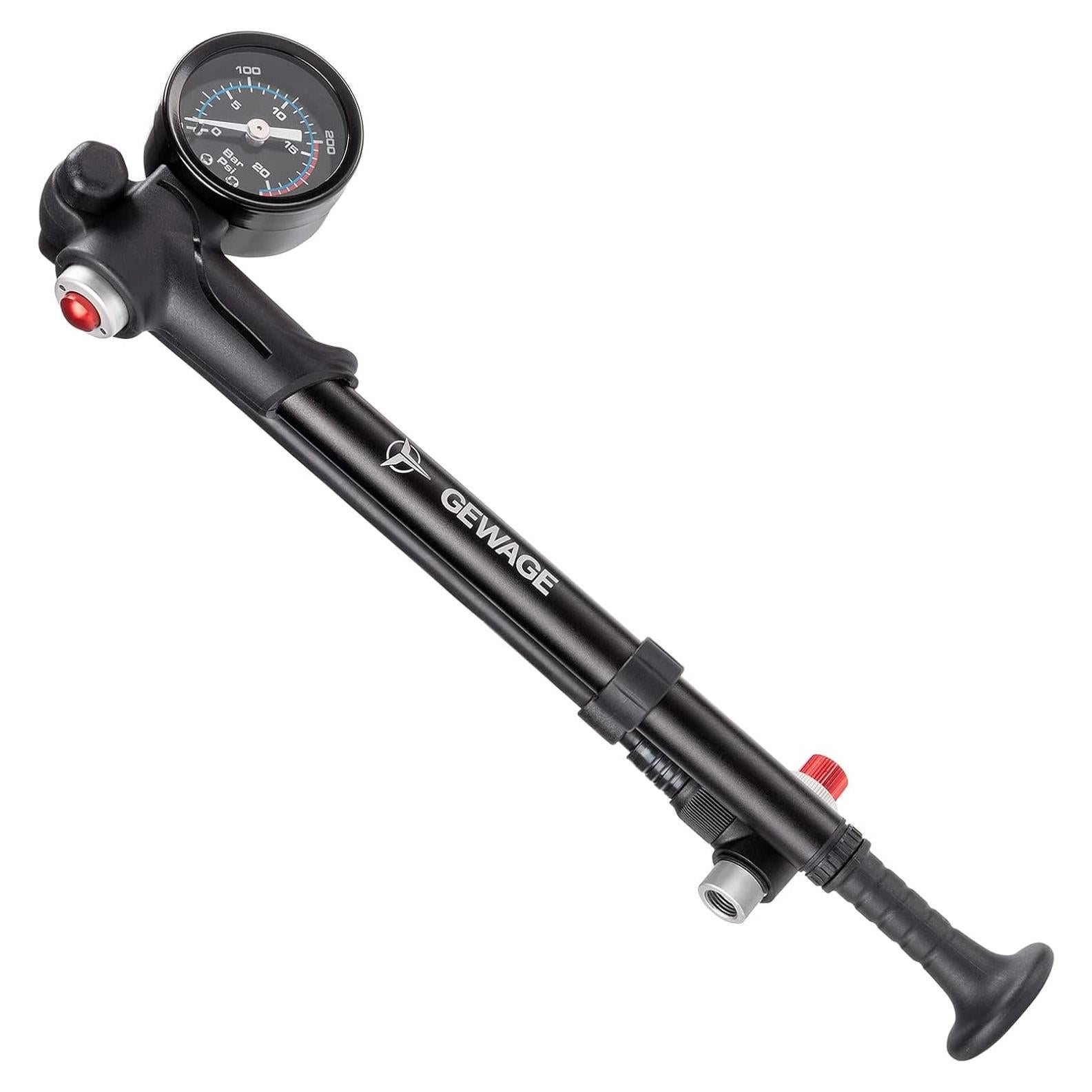 Bomba de Choque Manual GEWAGE para Bicicletas - 300 PSI