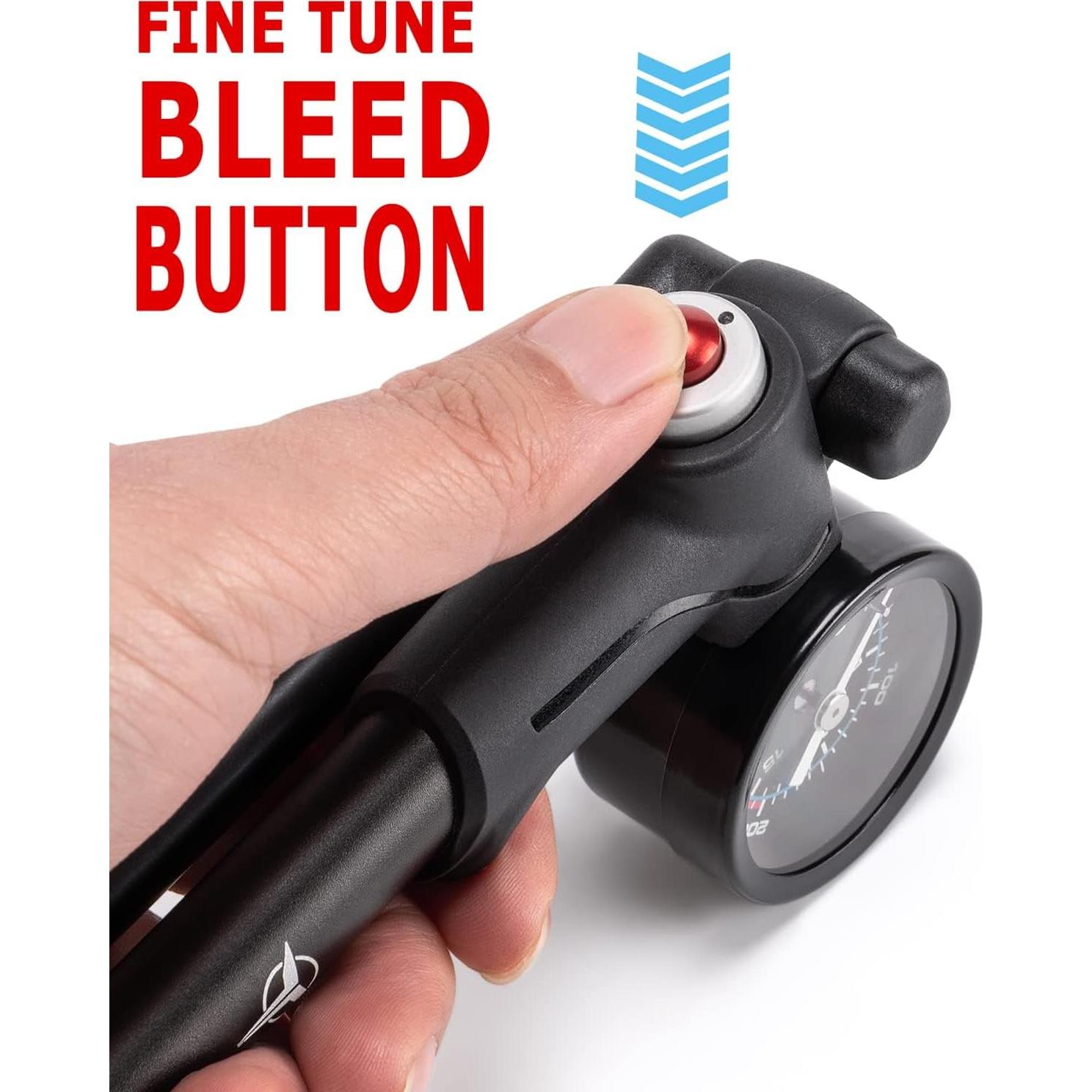 Bomba de Choque Manual GEWAGE para Bicicletas - 300 PSI